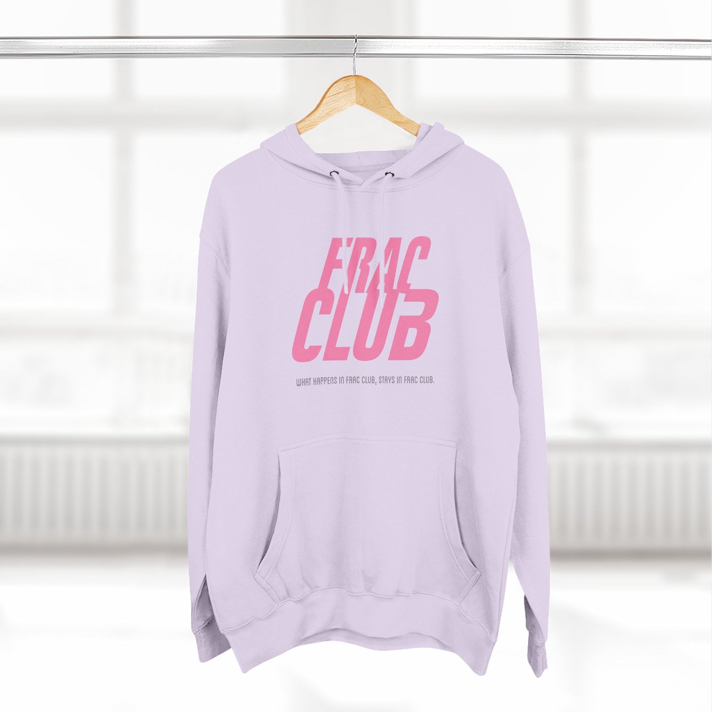 Frac Club Hoodie — Pink Logo