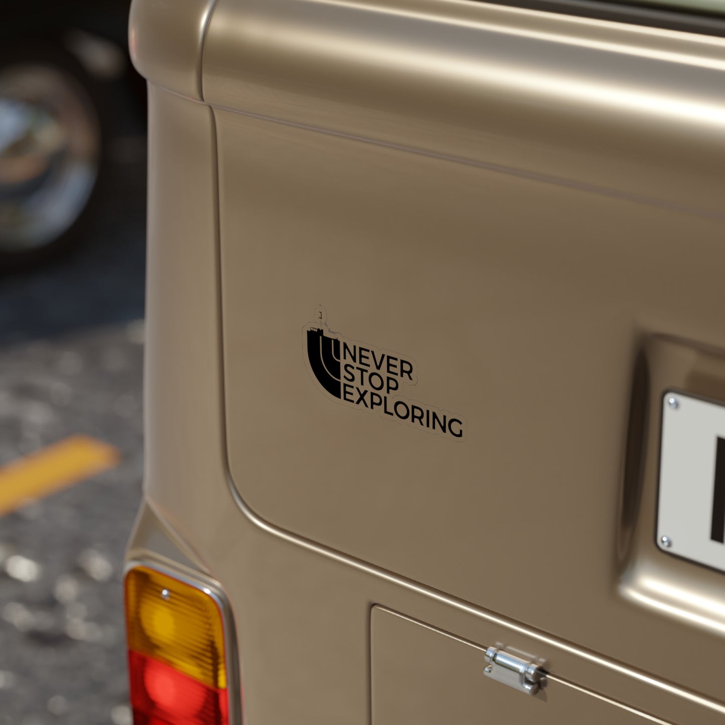 Transparent Outdoor Stickers, Die-Cut, 1pcs