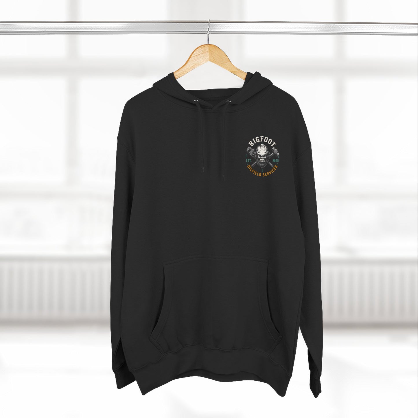 Dirty Feet Clean Money Hoodie — Surfshop Footprint Graphic Pullover