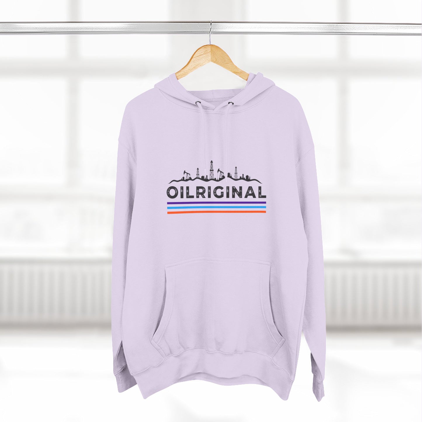 Oilrig Original Hoodie — Vintage Offshore Skyline Graphic Pullover