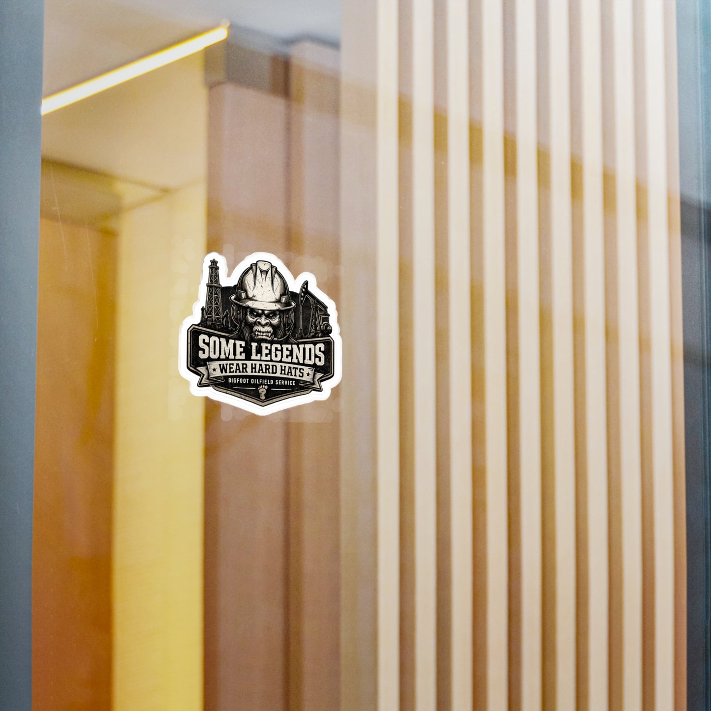 Some Legends Wear Hard Hats - Vinyl Sticker