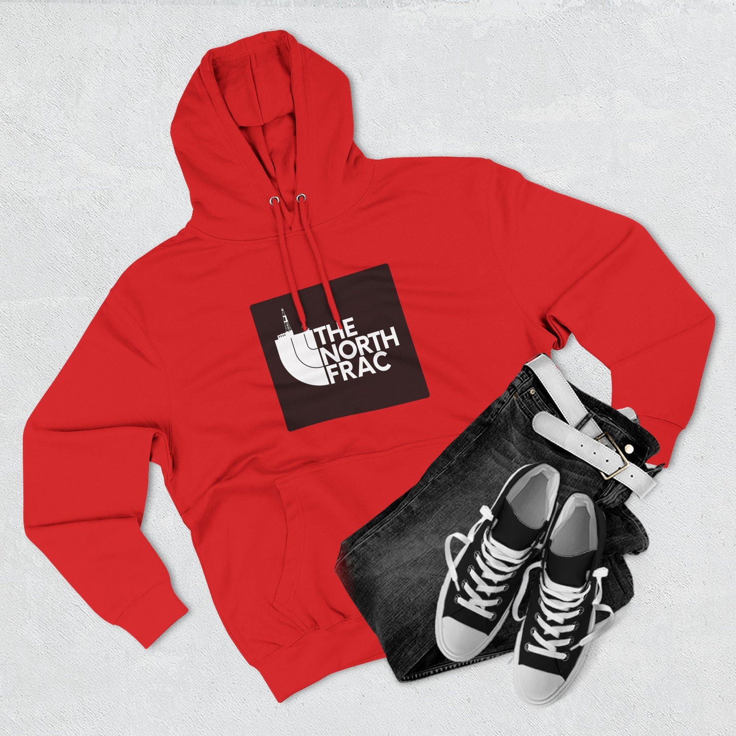 The North Frac - Black Logo Hoodie