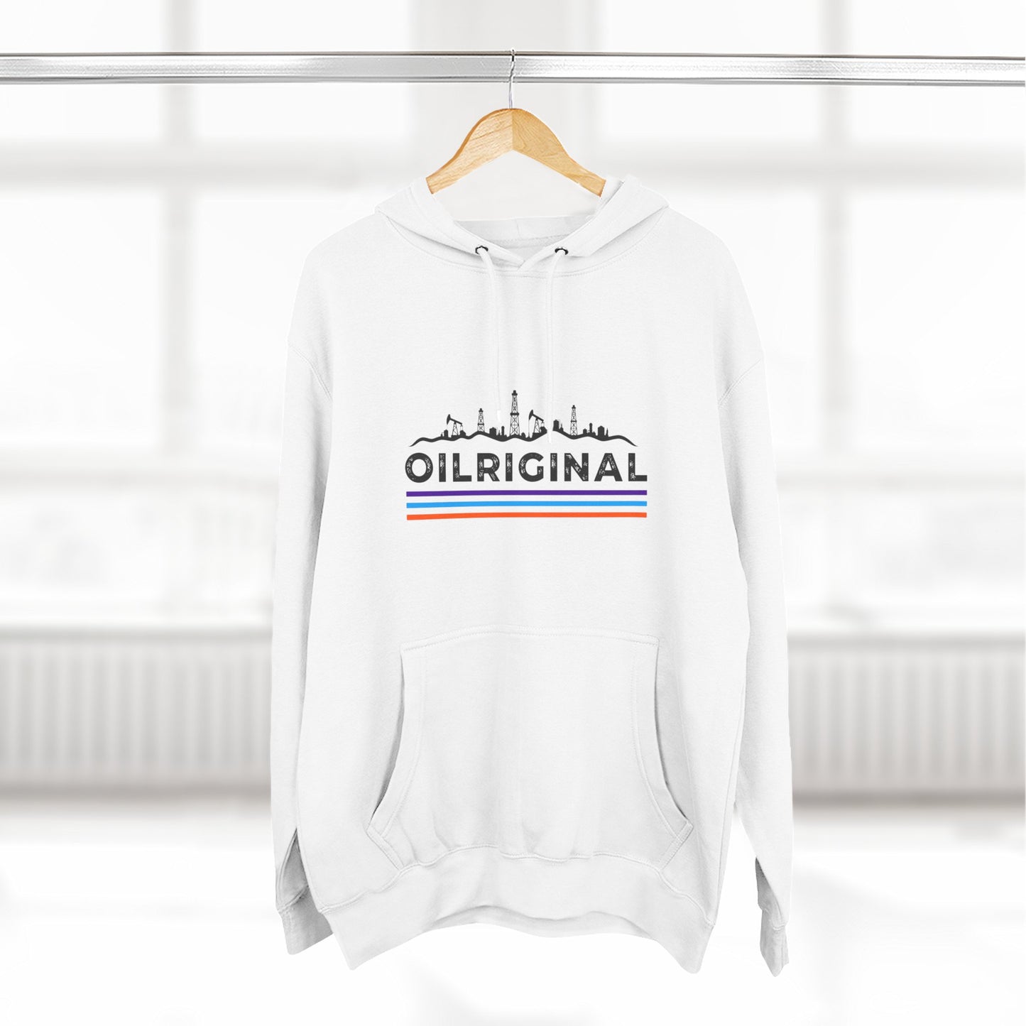 Oilrig Original Hoodie — Vintage Offshore Skyline Graphic Pullover