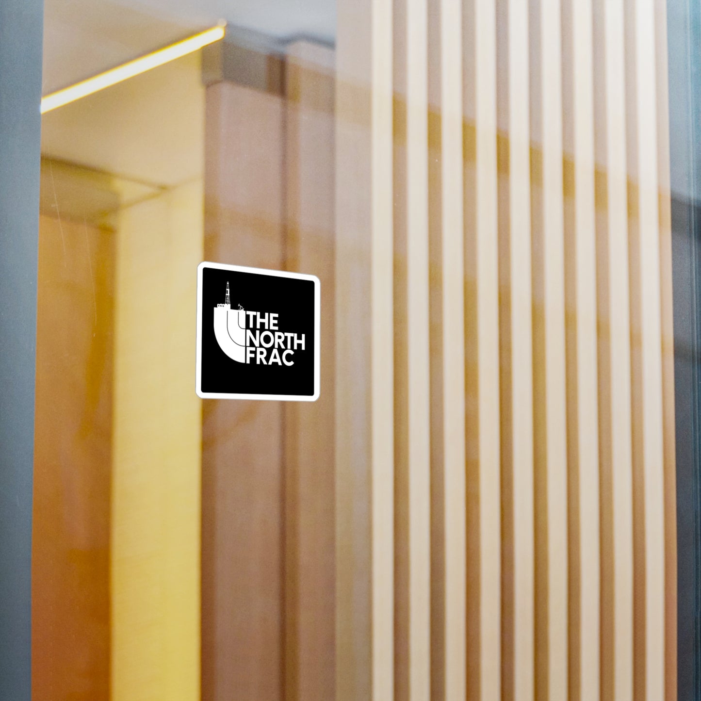 The North Frac Vinyl Sticker — Kiss-Cut Oil Rig Decal