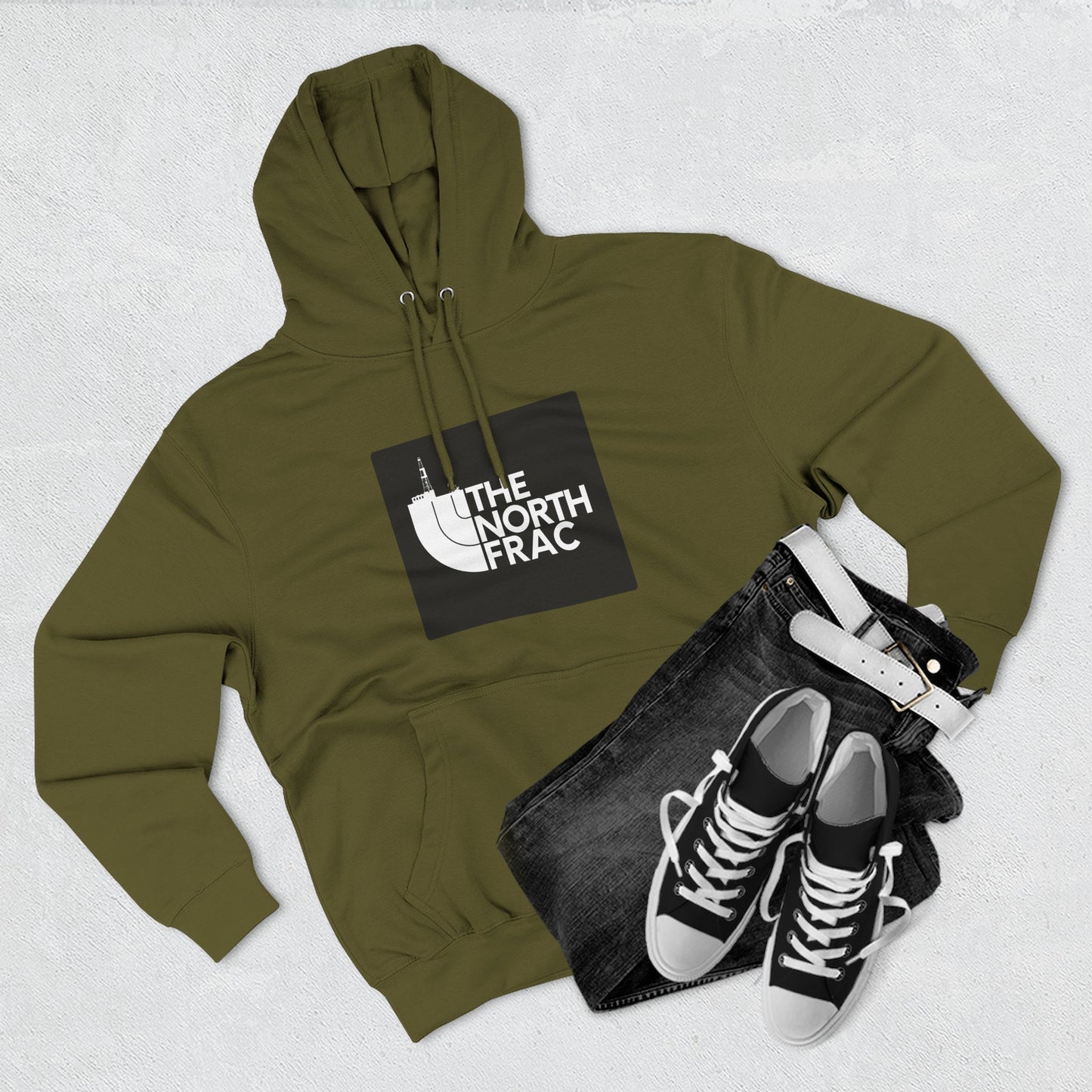 The North Frac - Black Logo Hoodie