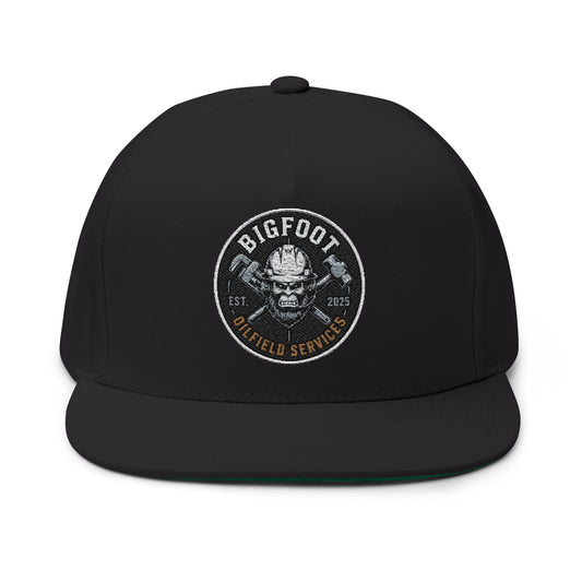 Bigfoot Field Service - Embroidered Flat Bill Cap