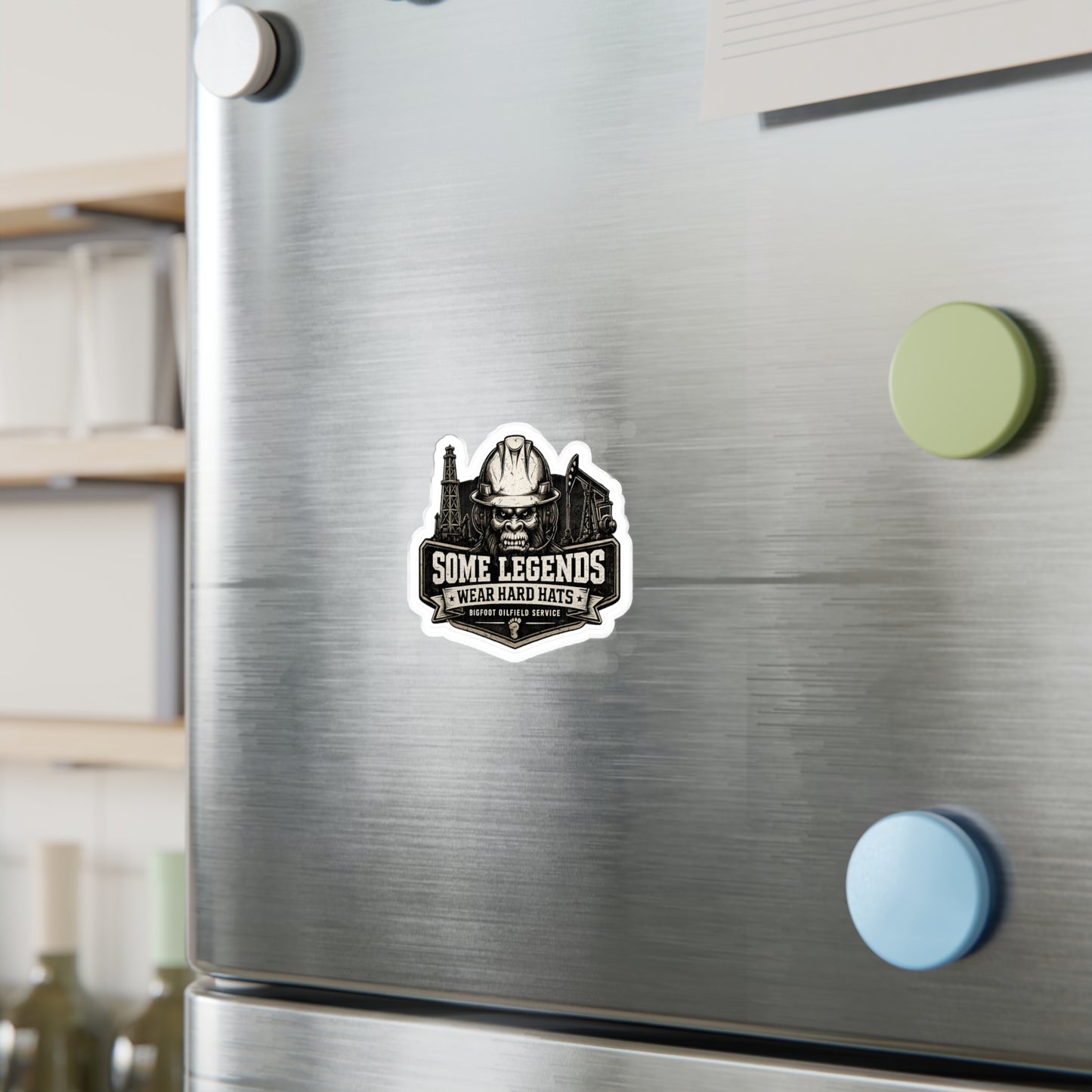 Some Legends Wear Hard Hats - Vinyl Sticker