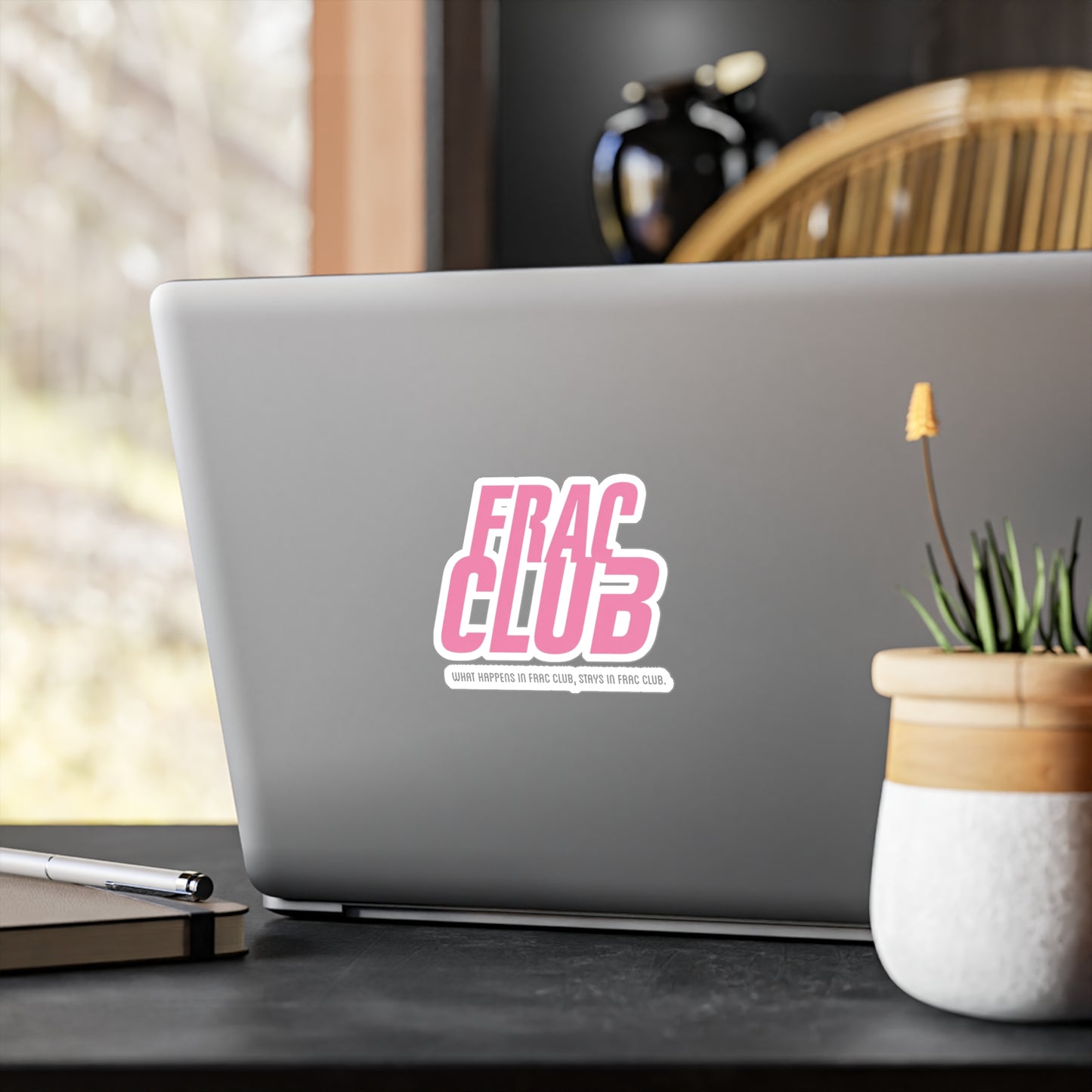 Frac Club Pink - Vinyl Sticker