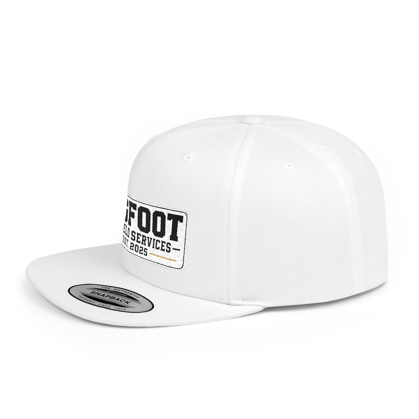 Bigfoot Oilfield Services Flat Bill Snapback Hat — Vintage Logo