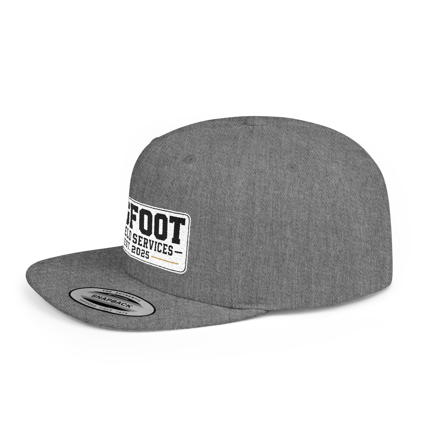 Bigfoot Oilfield Services Flat Bill Snapback Hat — Vintage Logo
