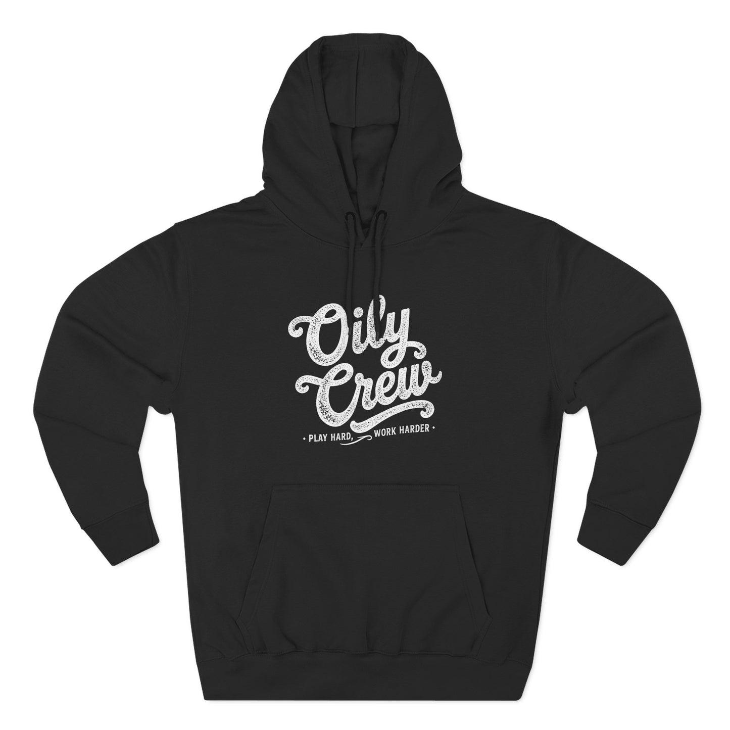 Oily Crew Hoodie – Vintage Script