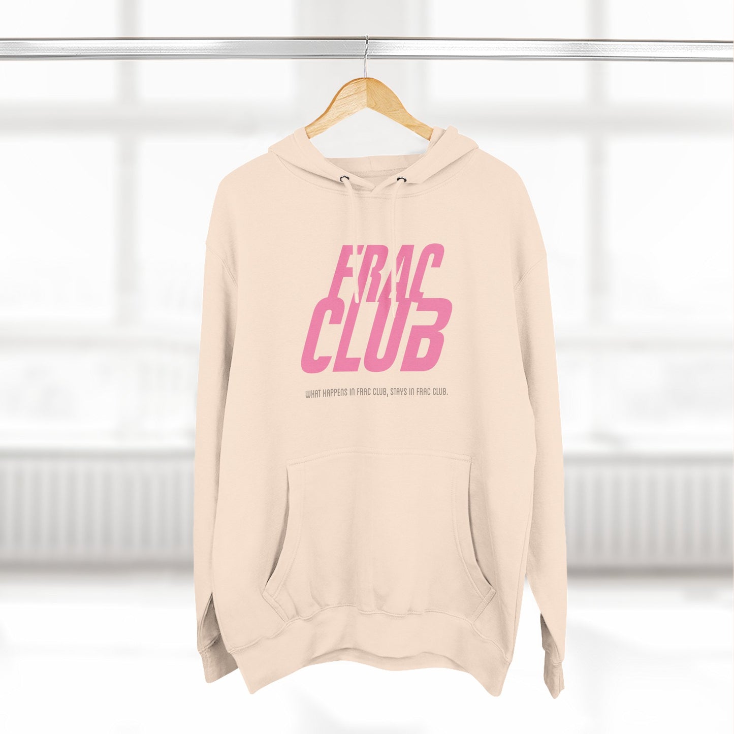 Frac Club Hoodie — Pink Logo