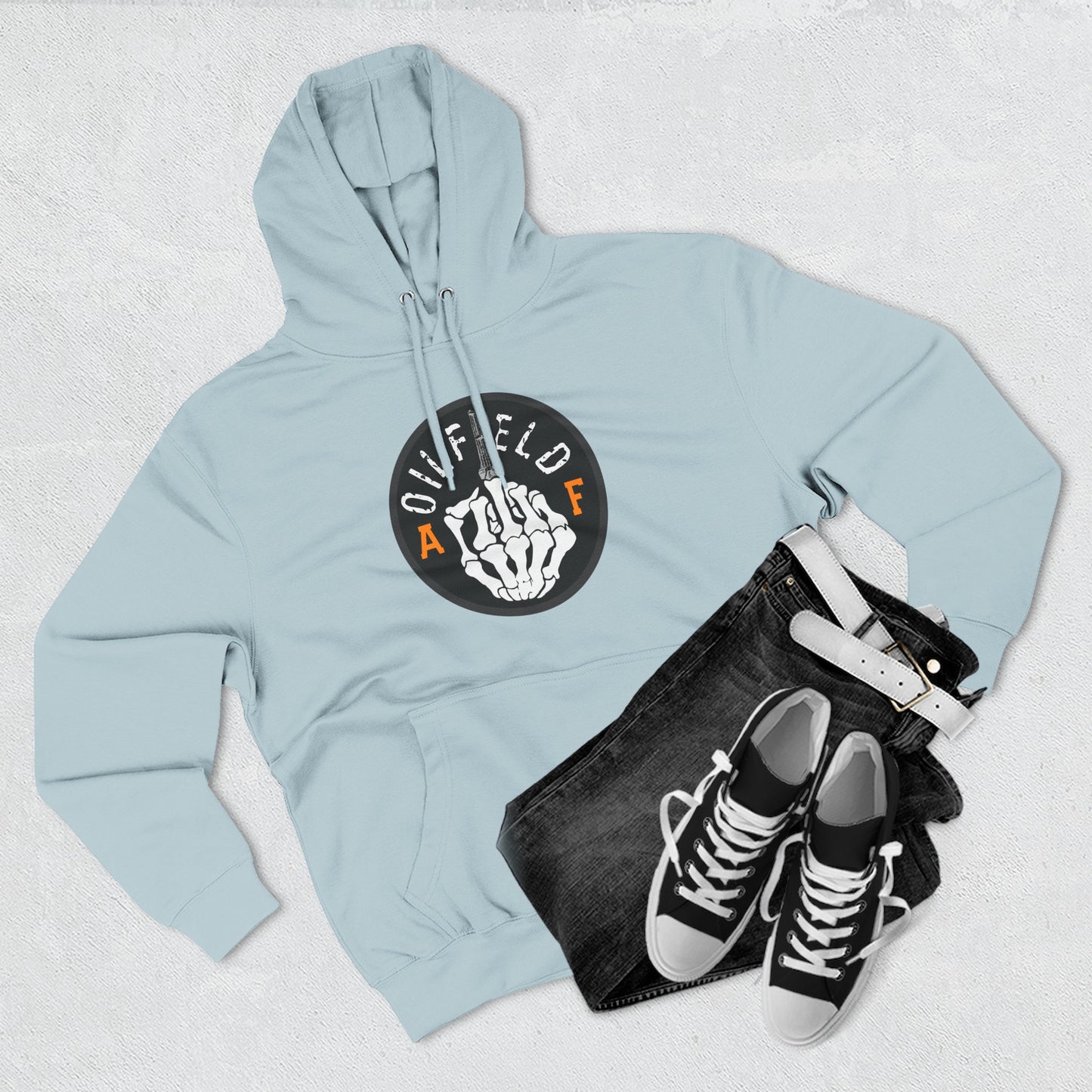 Skull Middle Finger Hoodie