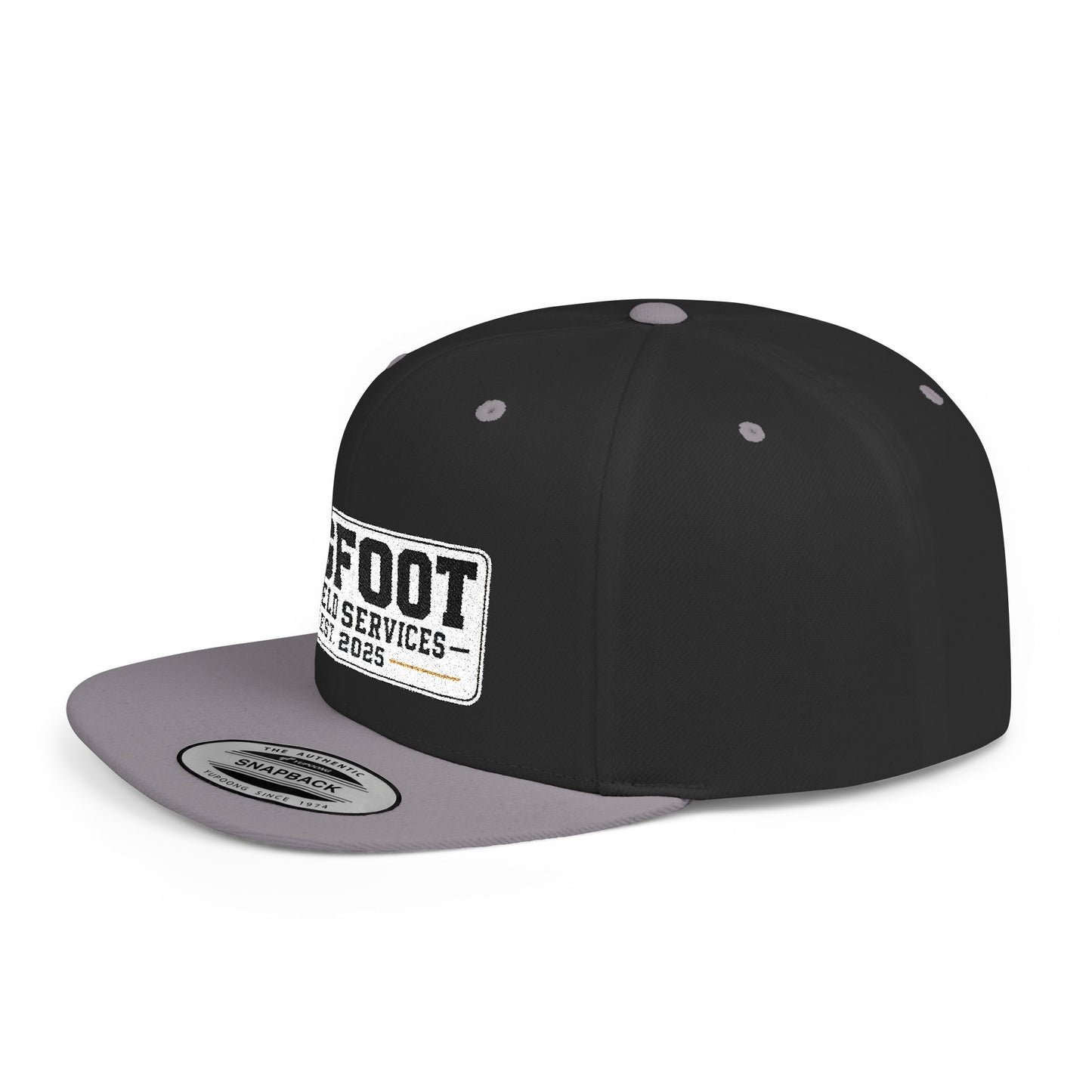 Bigfoot Oilfield Services Flat Bill Snapback Hat — Vintage Logo