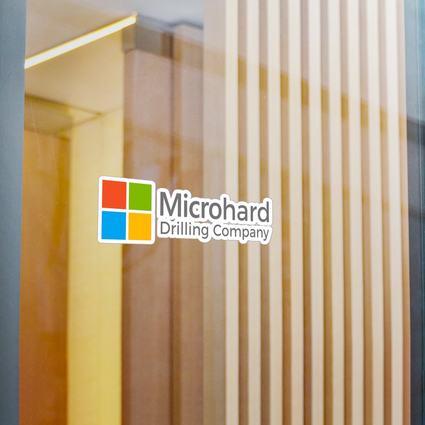 'Microhard Drilling Company' Logo Vinyl Sticker