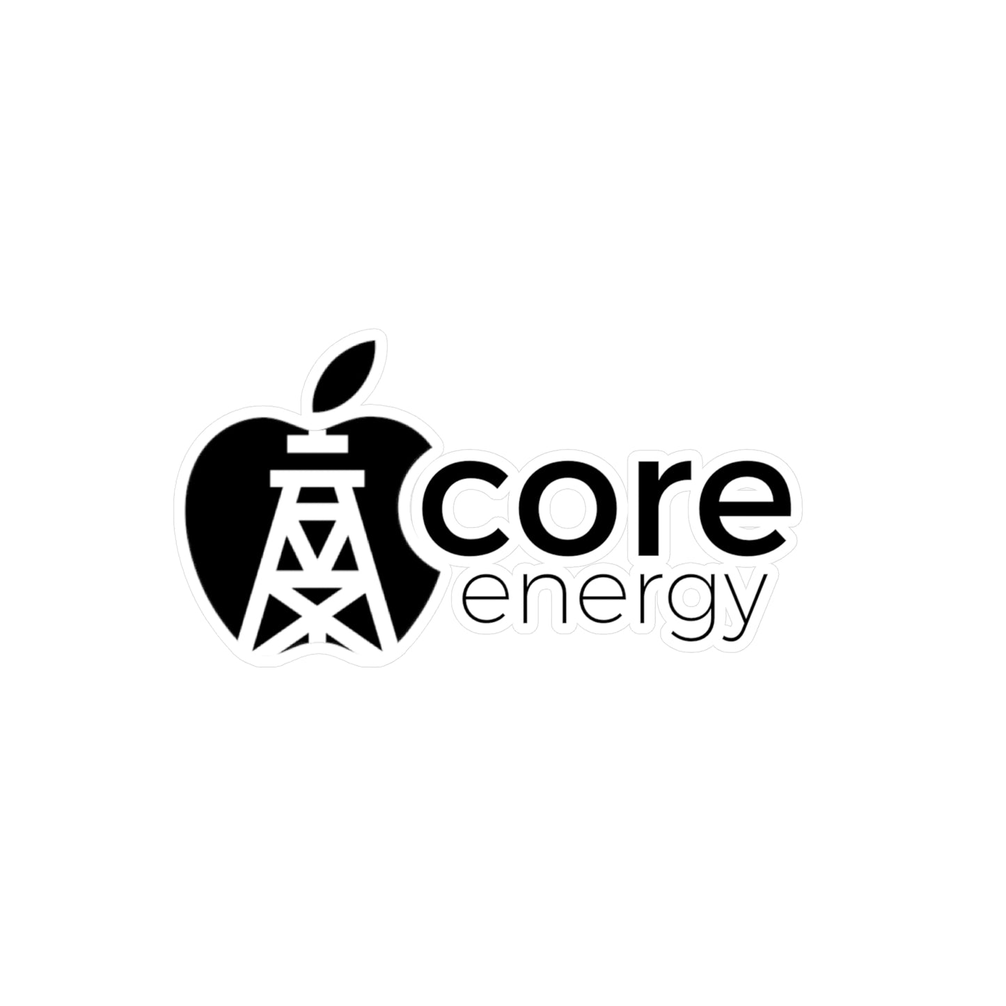 Apple Core Energy Logo Vinyl Sticker
