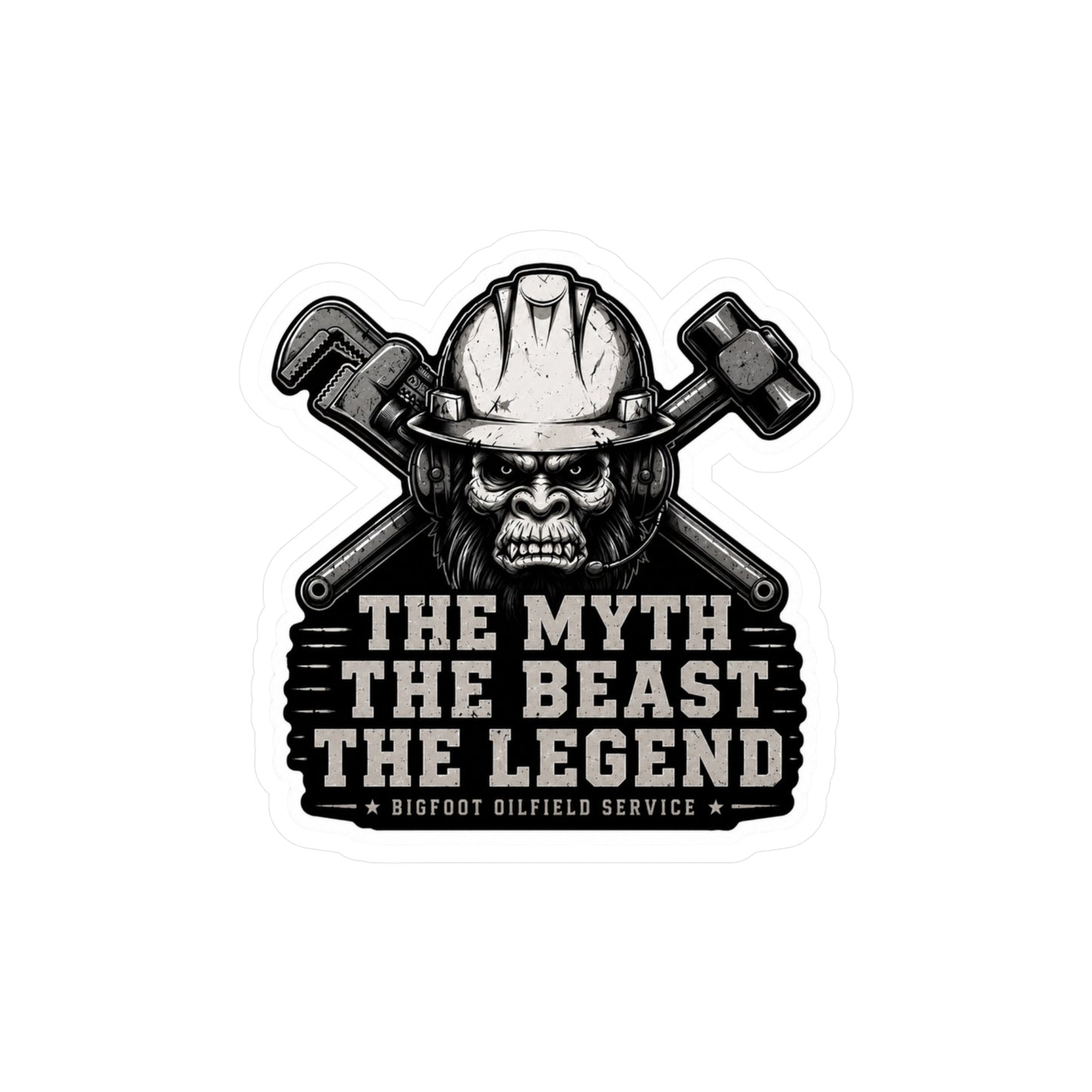 The Myth The Beast The Legend - Vinyl Sticker