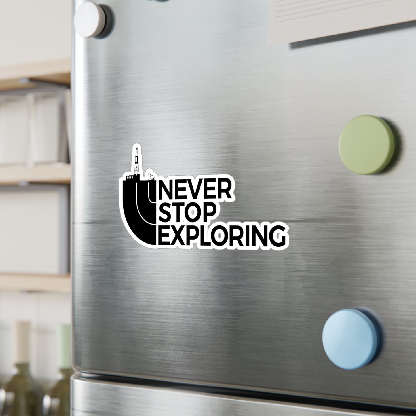 Never Stop Exploring - Vinyl Sticker