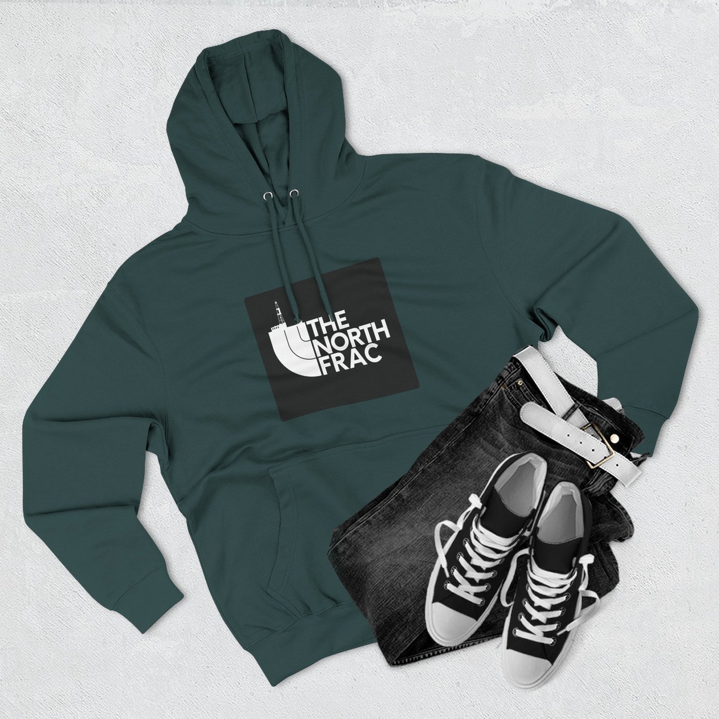 The North Frac - Black Logo Hoodie