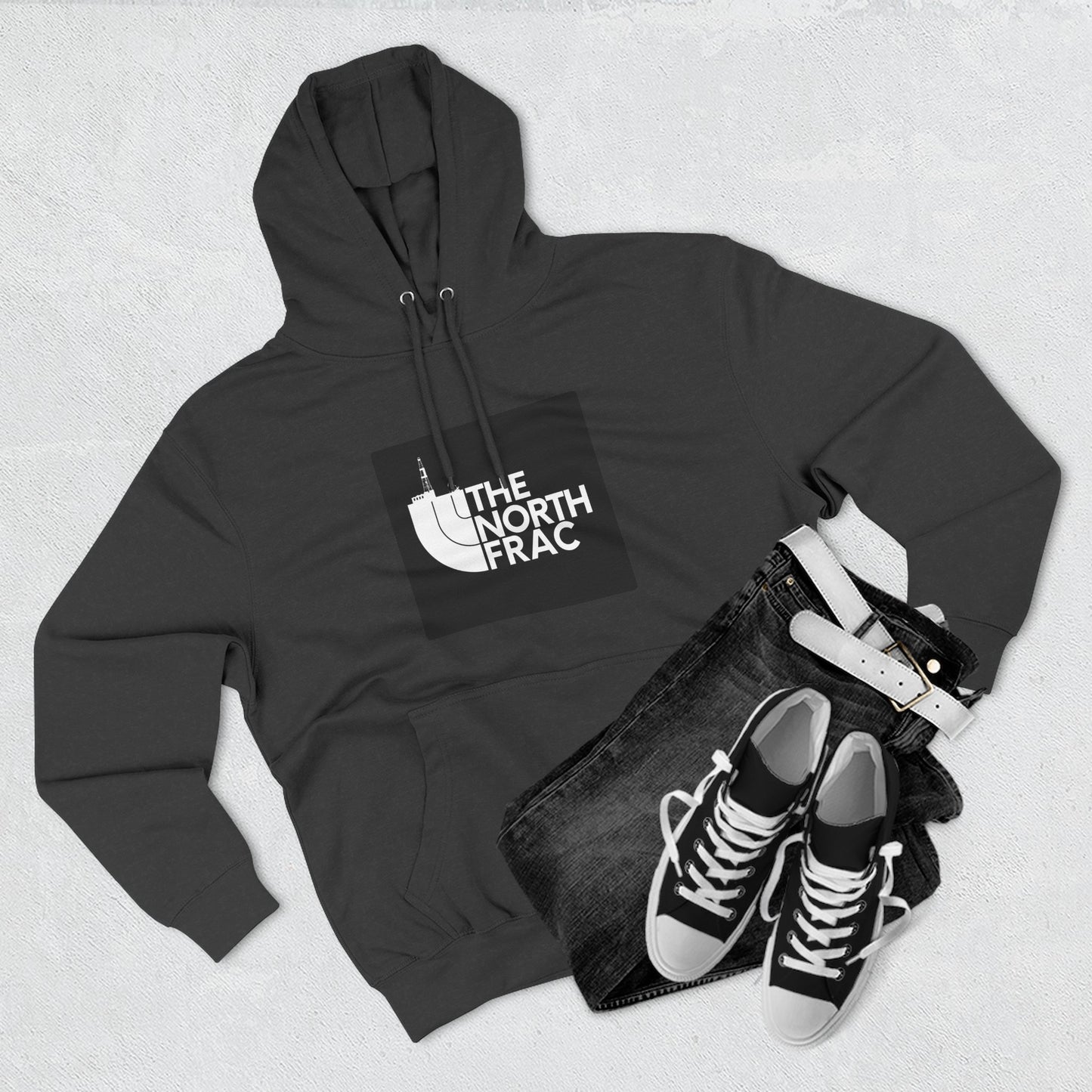 The North Frac - Black Logo Hoodie