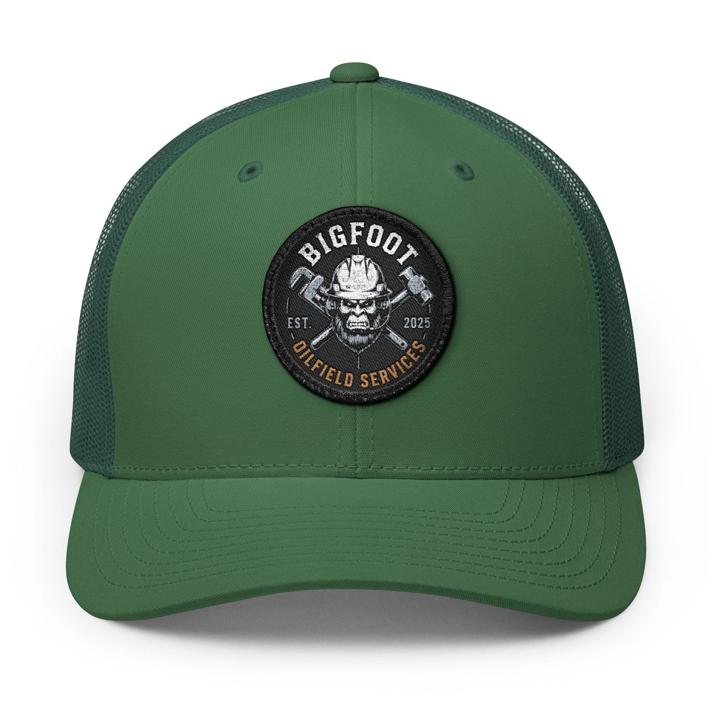 Bigfoot Field Services Embroidered — Patch Snapback Hat