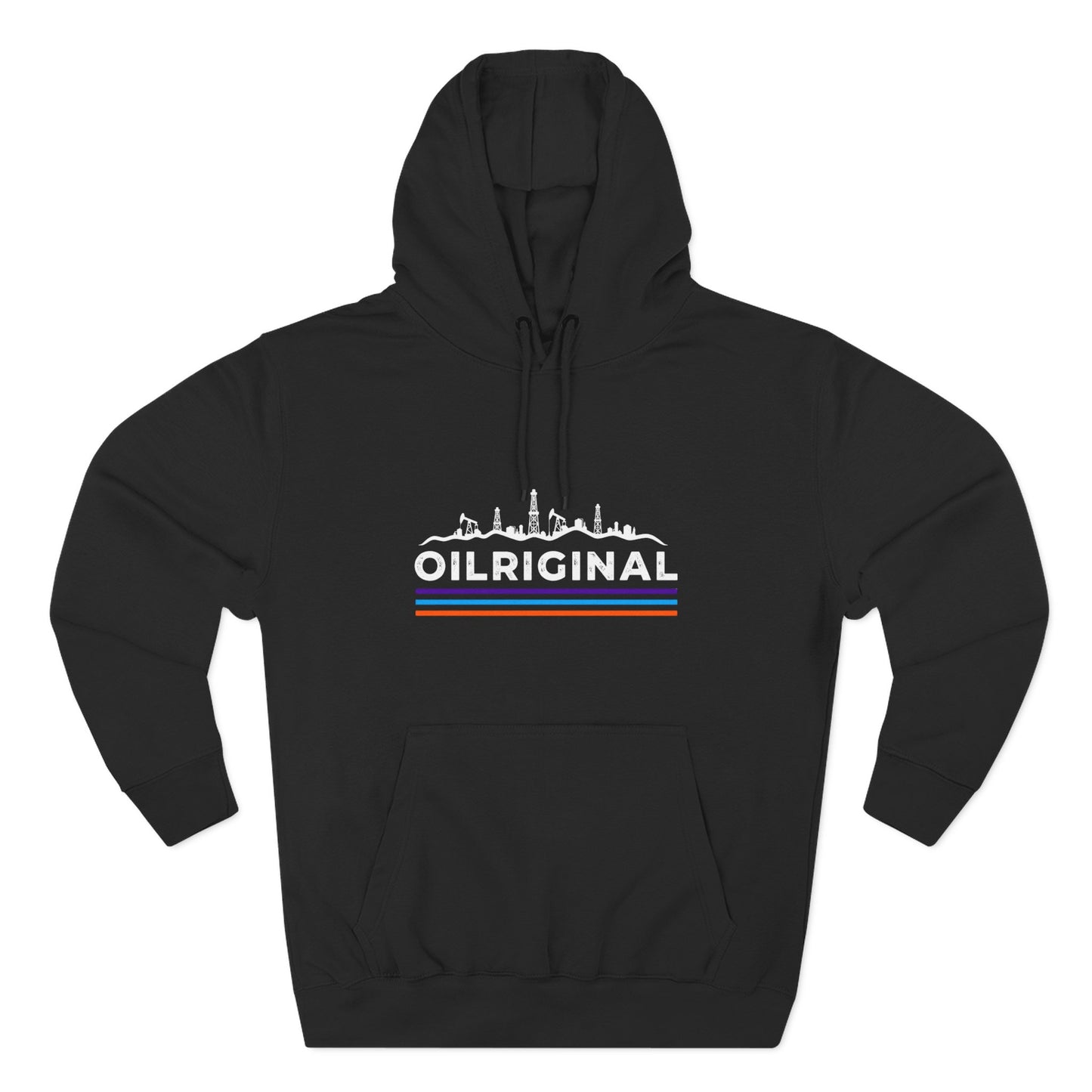 OILRIGINAL Skyline Hoodie with Retro Stripes