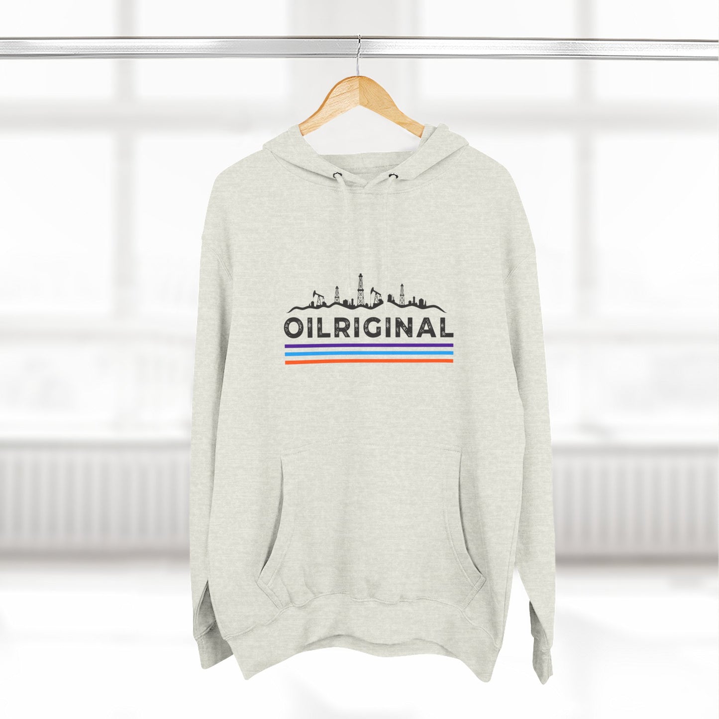 Oilrig Original Hoodie — Vintage Offshore Skyline Graphic Pullover