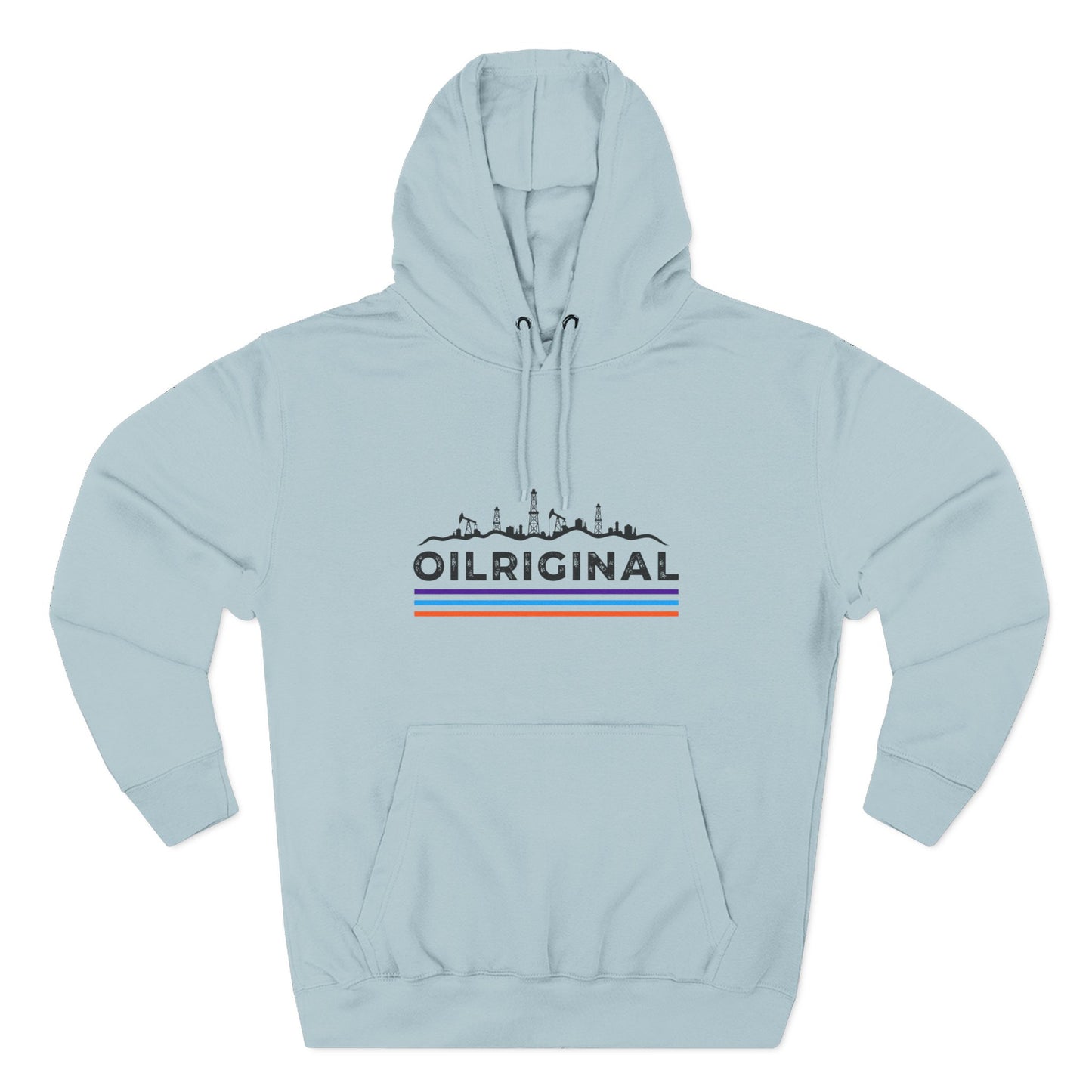 Oilrig Original Hoodie — Vintage Offshore Skyline Graphic Pullover