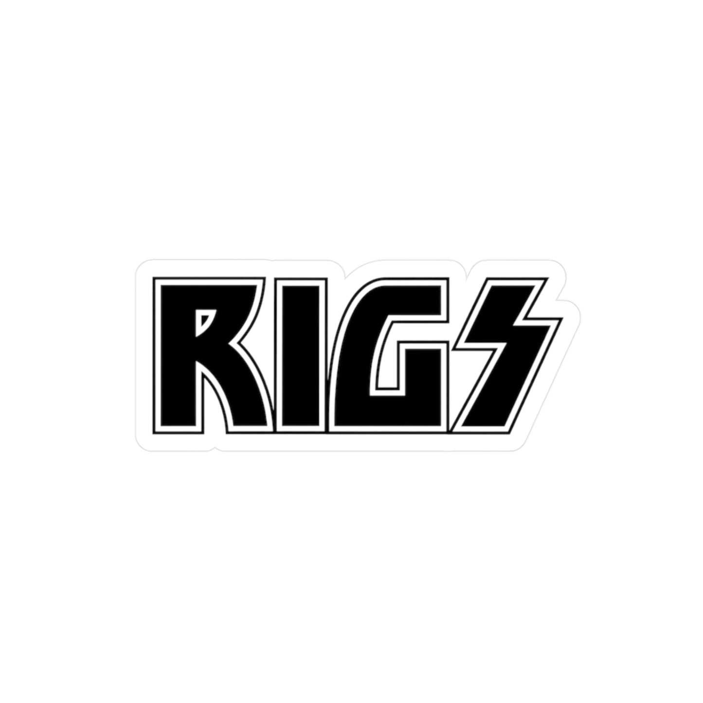 RIGS Rock Logo Vinyl Sticker