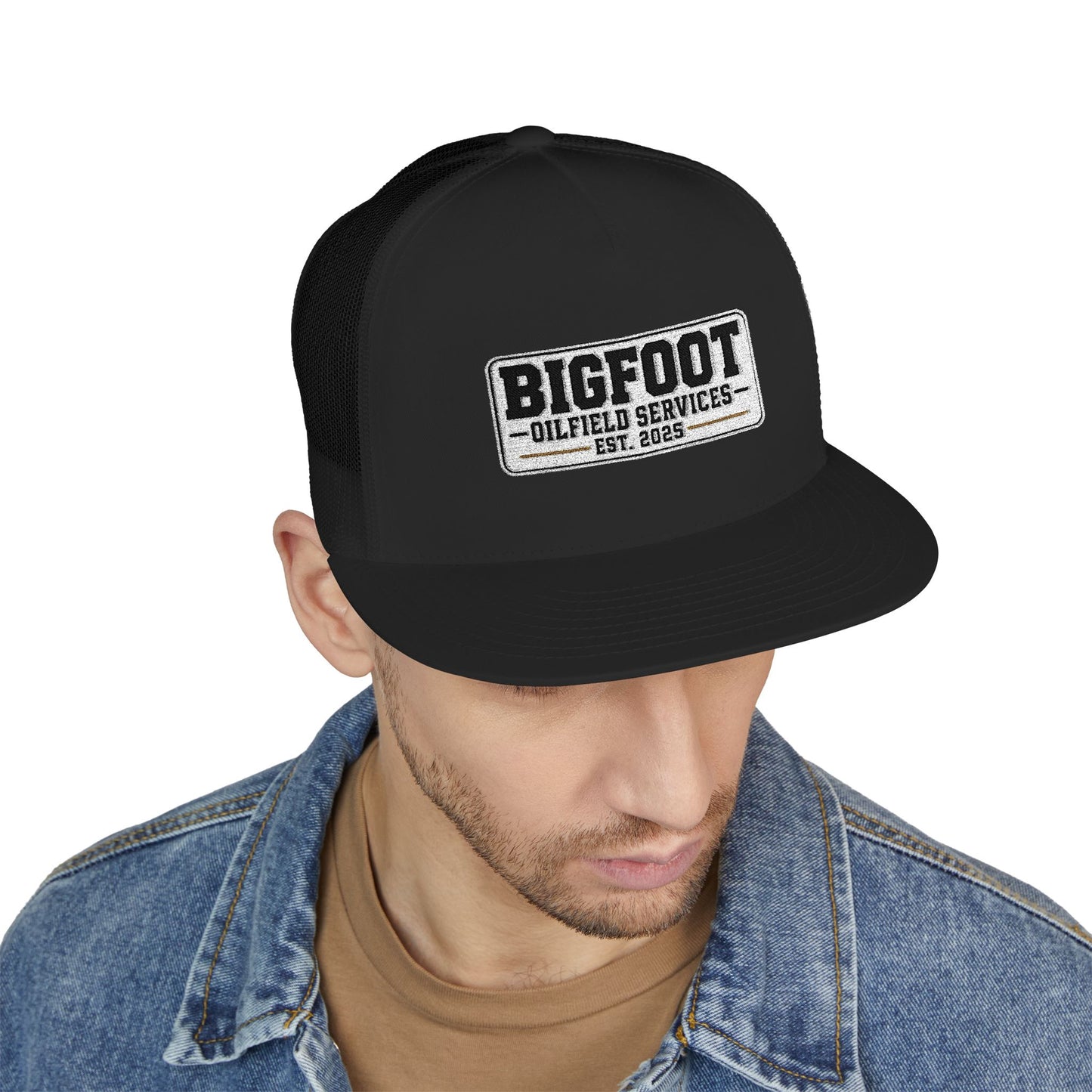 Bigfoot Oilfield Services Flat Bill Mesh Snapback