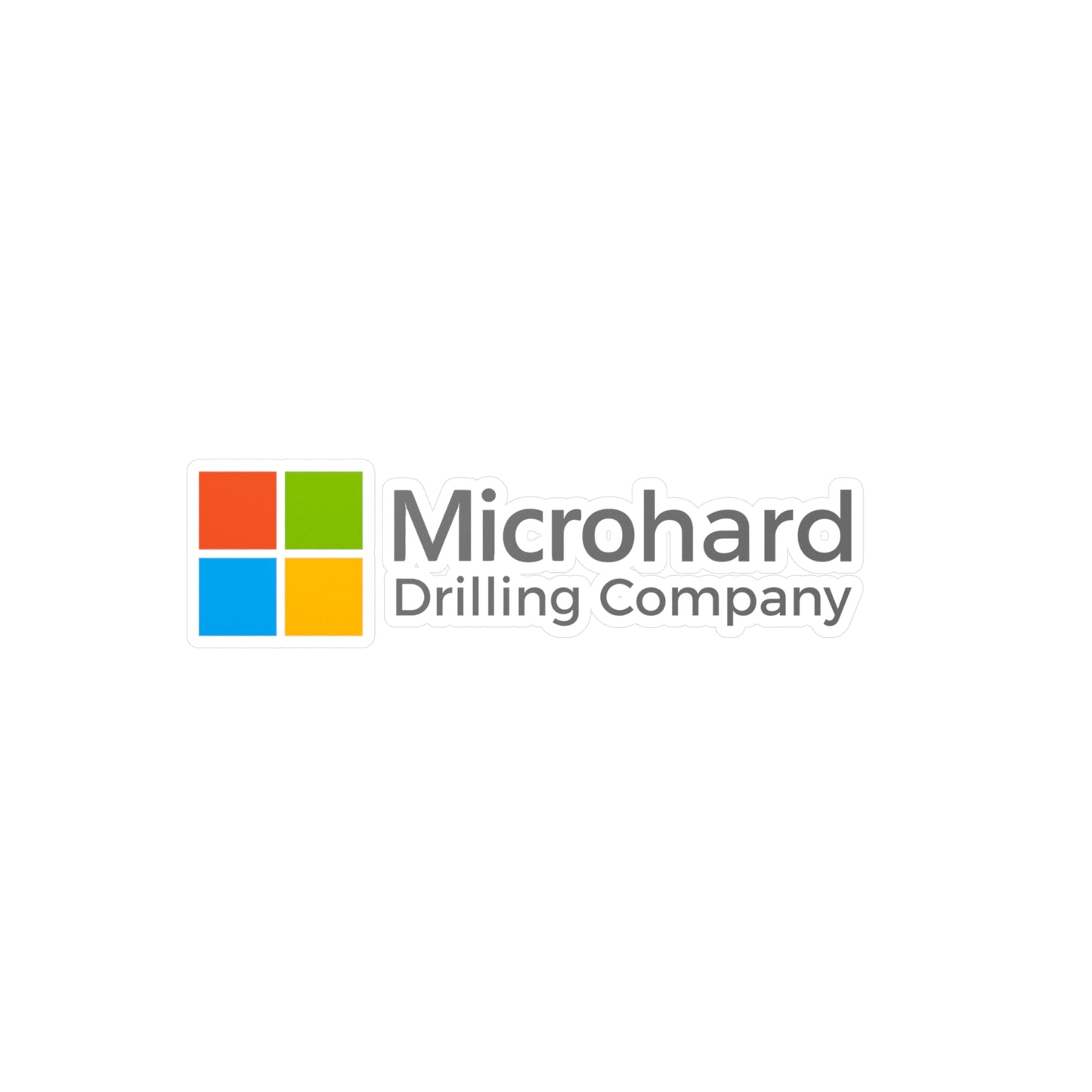 'Microhard Drilling Company' Logo Vinyl Sticker