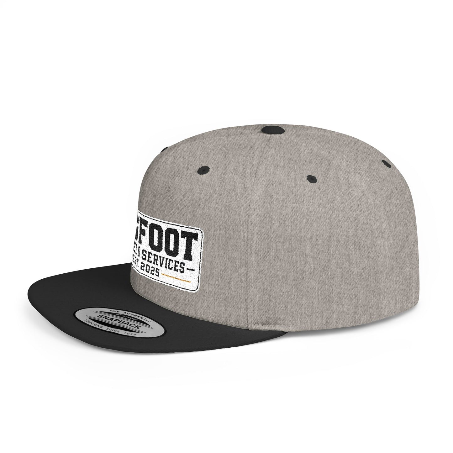 Bigfoot Oilfield Services Flat Bill Snapback Hat — Vintage Logo