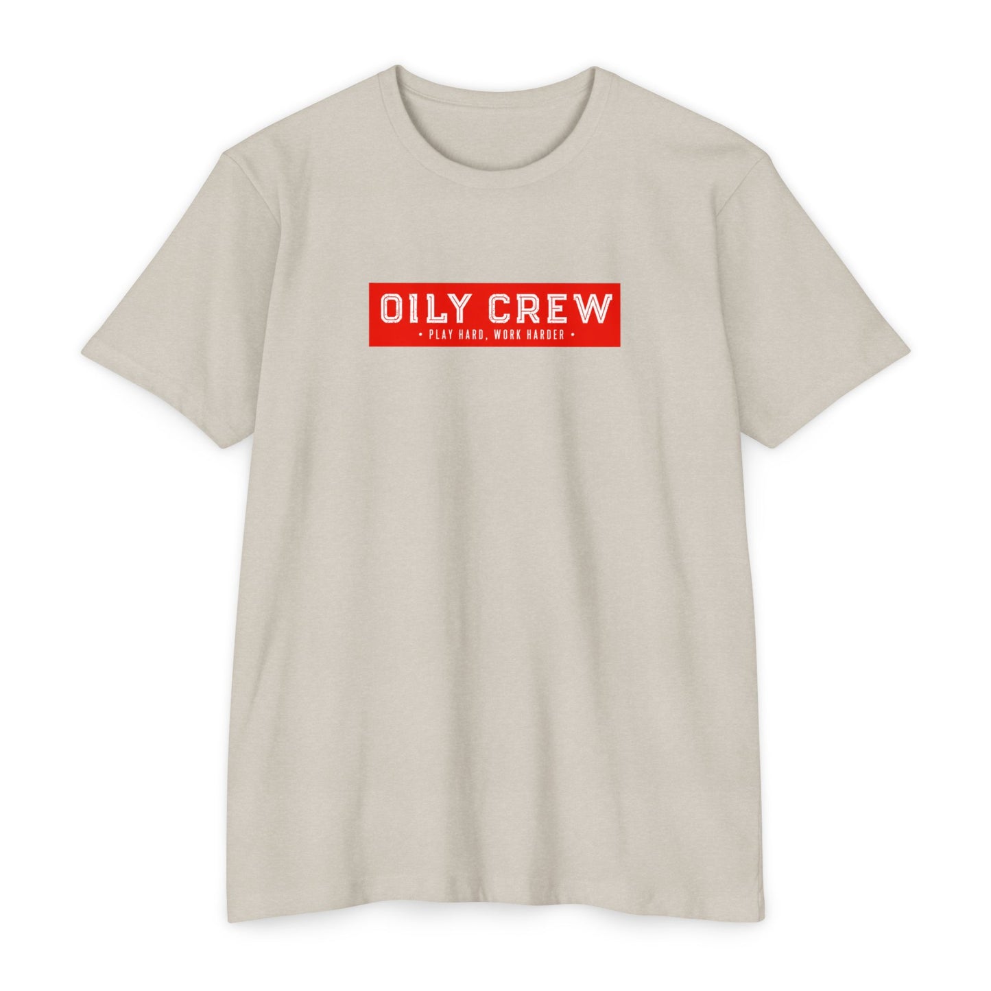 Oily Crew T-Shirt — Retro Red Box Logo