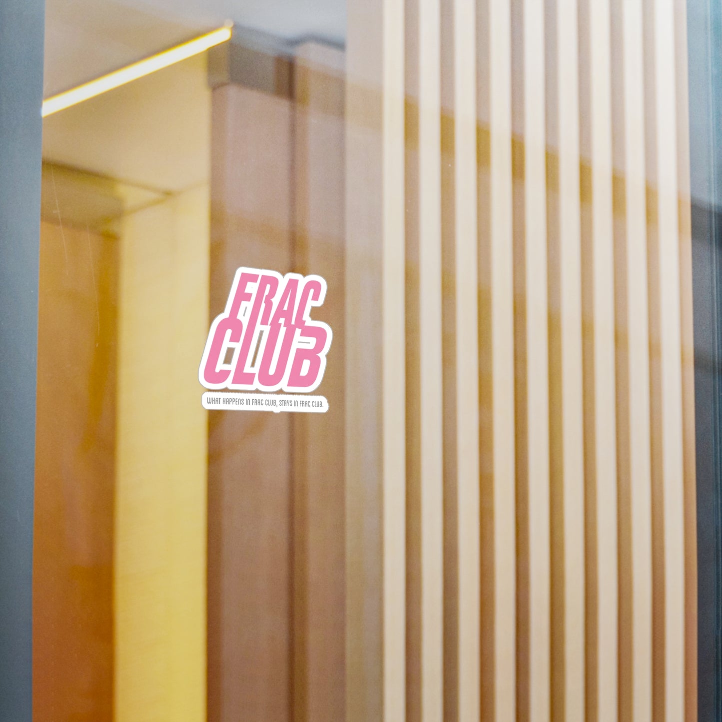 Frac Club Pink - Vinyl Sticker