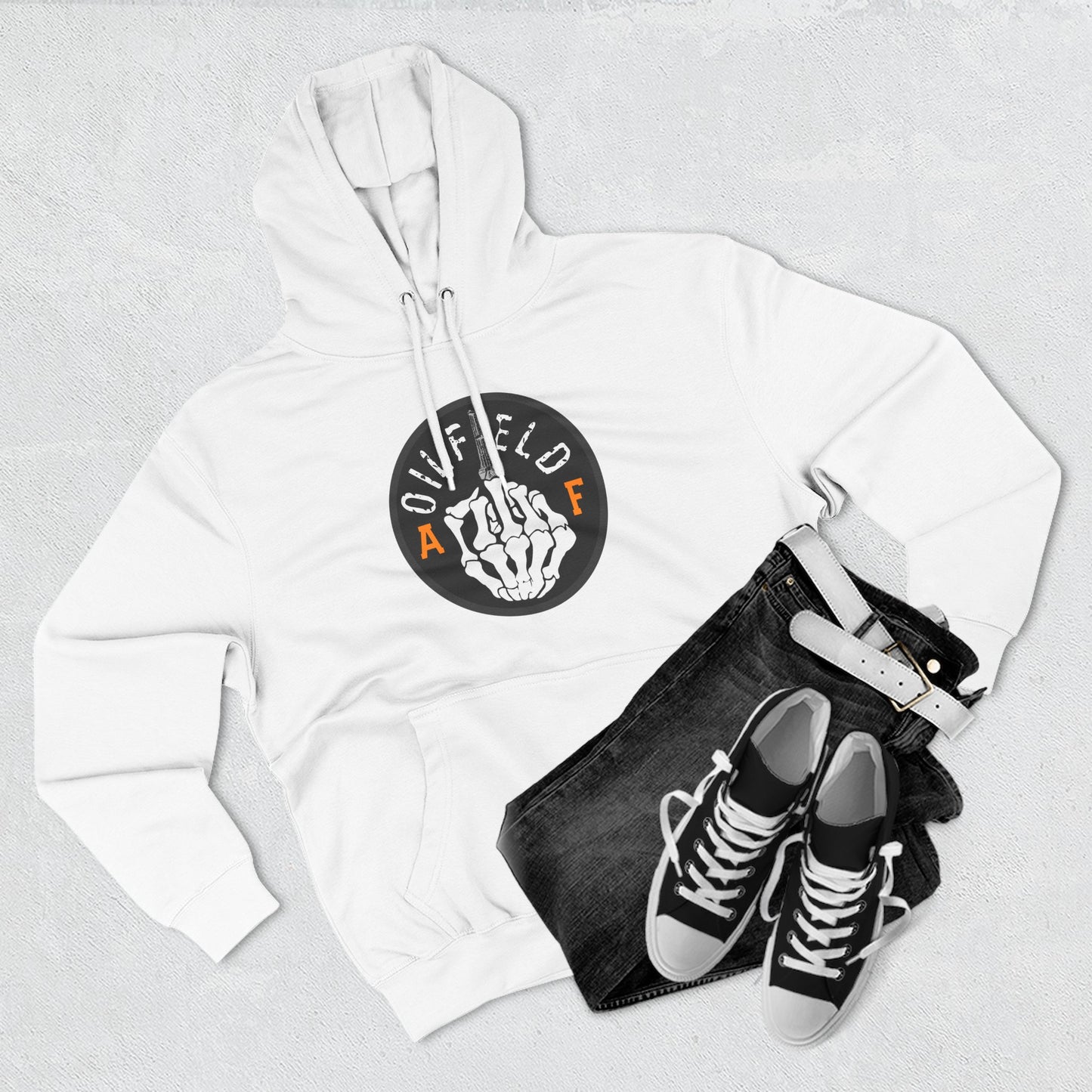 Skull Middle Finger Hoodie