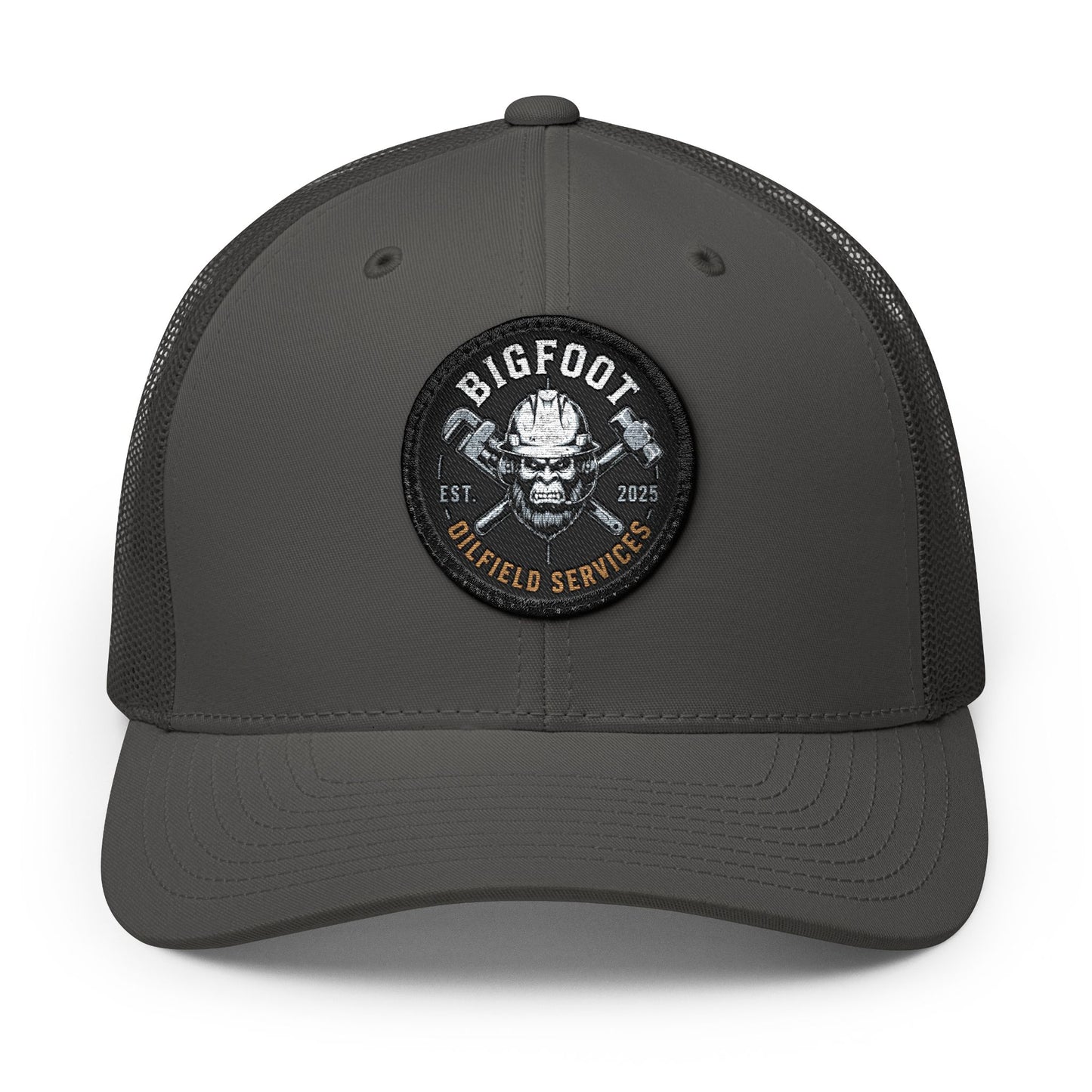 Bigfoot Field Services Embroidered — Patch Snapback Hat