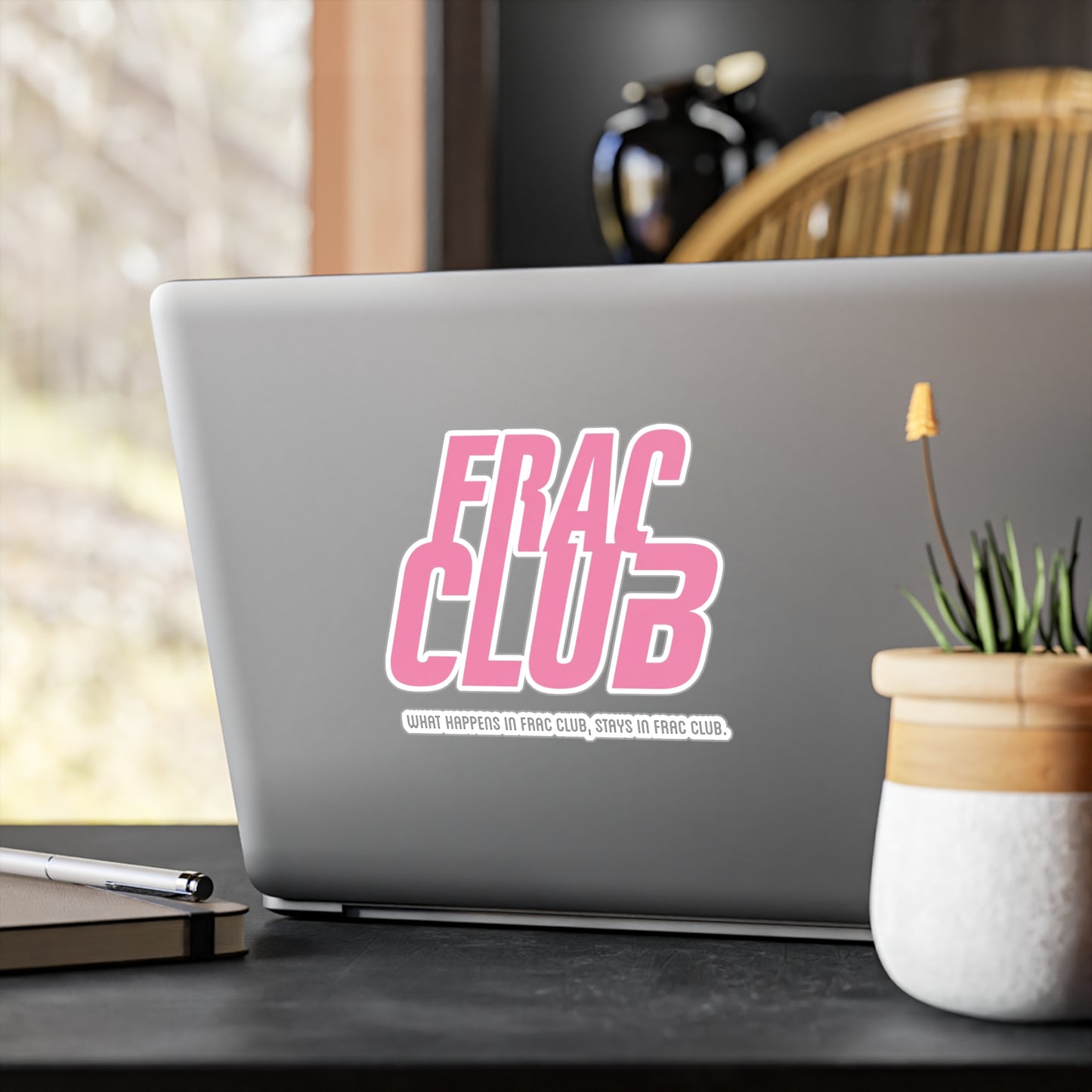 Frac Club Pink - Vinyl Sticker