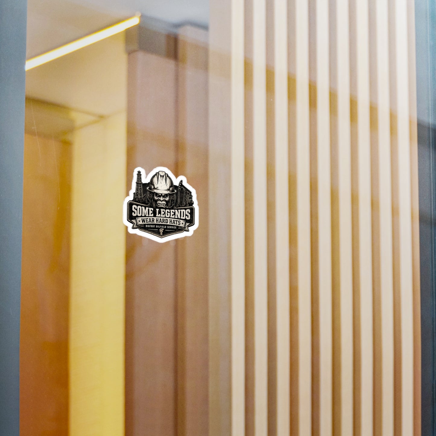 Some Legends Wear Hard Hats - Vinyl Sticker