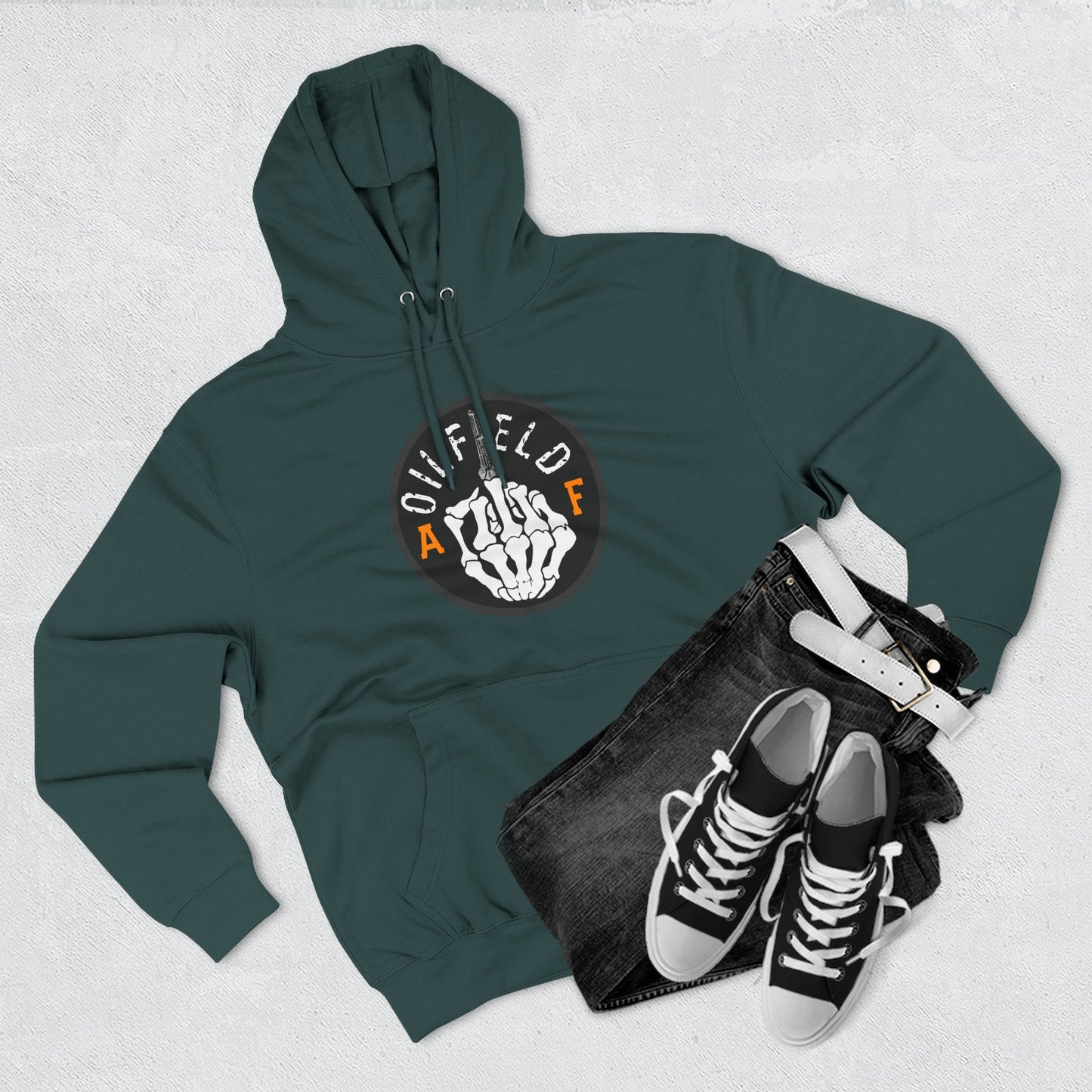Skull Middle Finger Hoodie