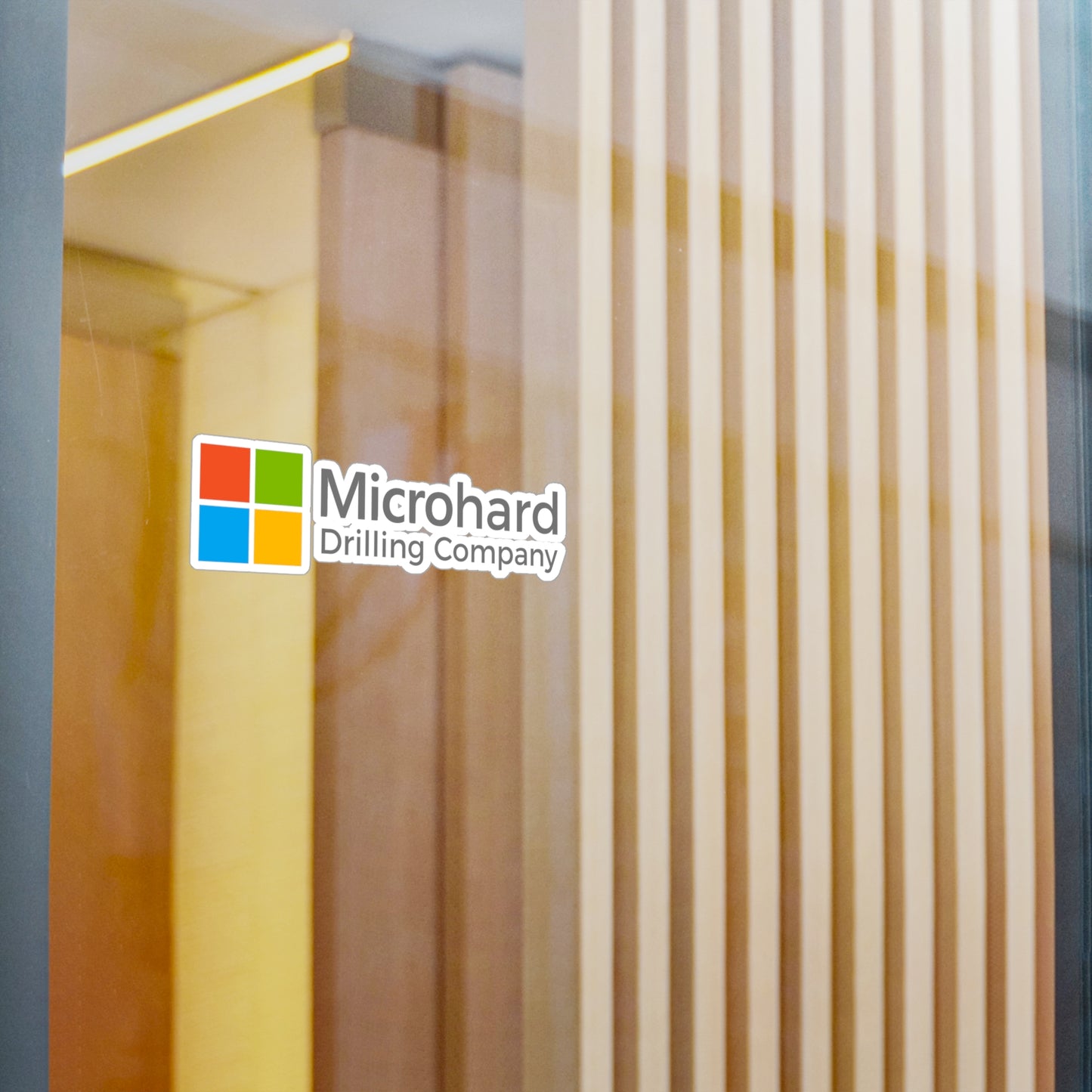 'Microhard Drilling Company' Logo Vinyl Sticker