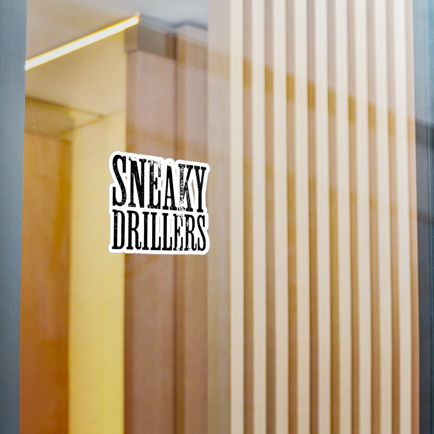 Sneaky Drillers Distressed - Vinyl Sticker