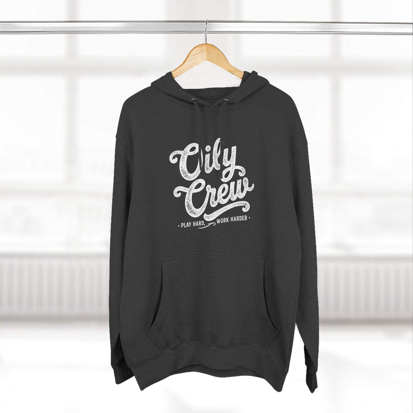 Oily Crew Hoodie – Vintage Script