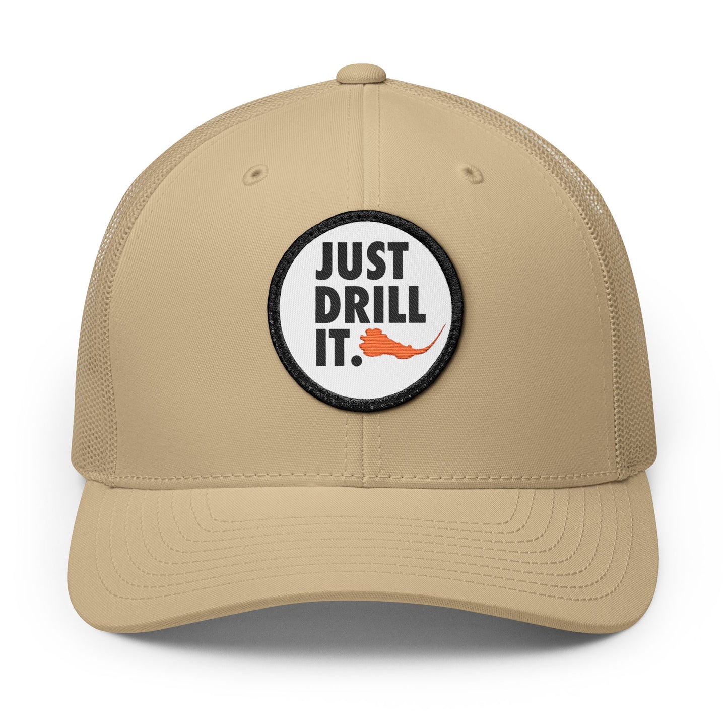 "Just Drill It" Embroidered Patch Snapback