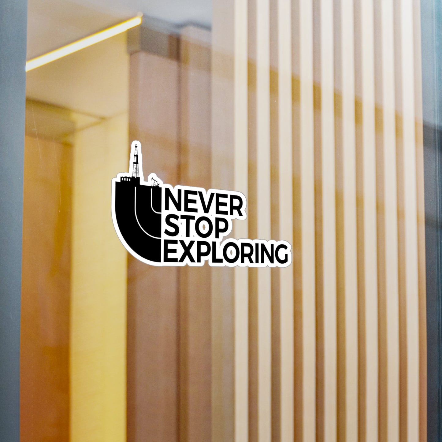 Never Stop Exploring - Vinyl Sticker