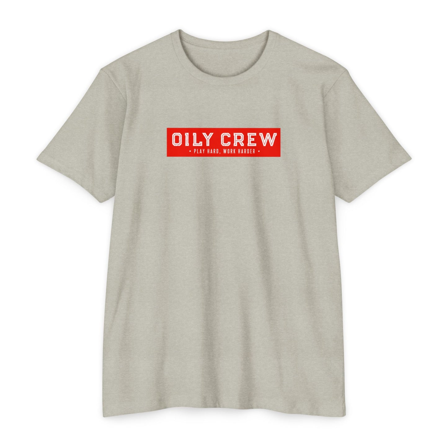 Oily Crew T-Shirt — Retro Red Box Logo