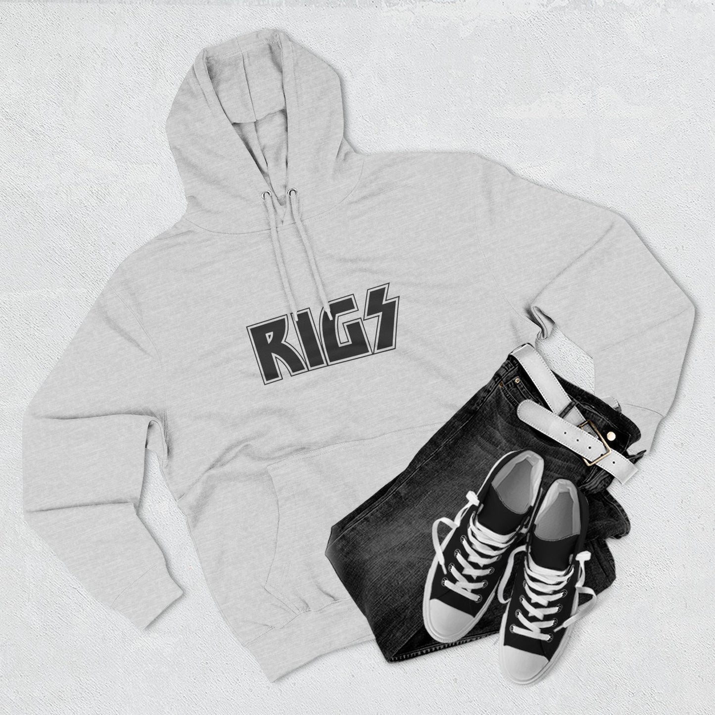 Rigs Logo Hoodie - Retro Rock Band