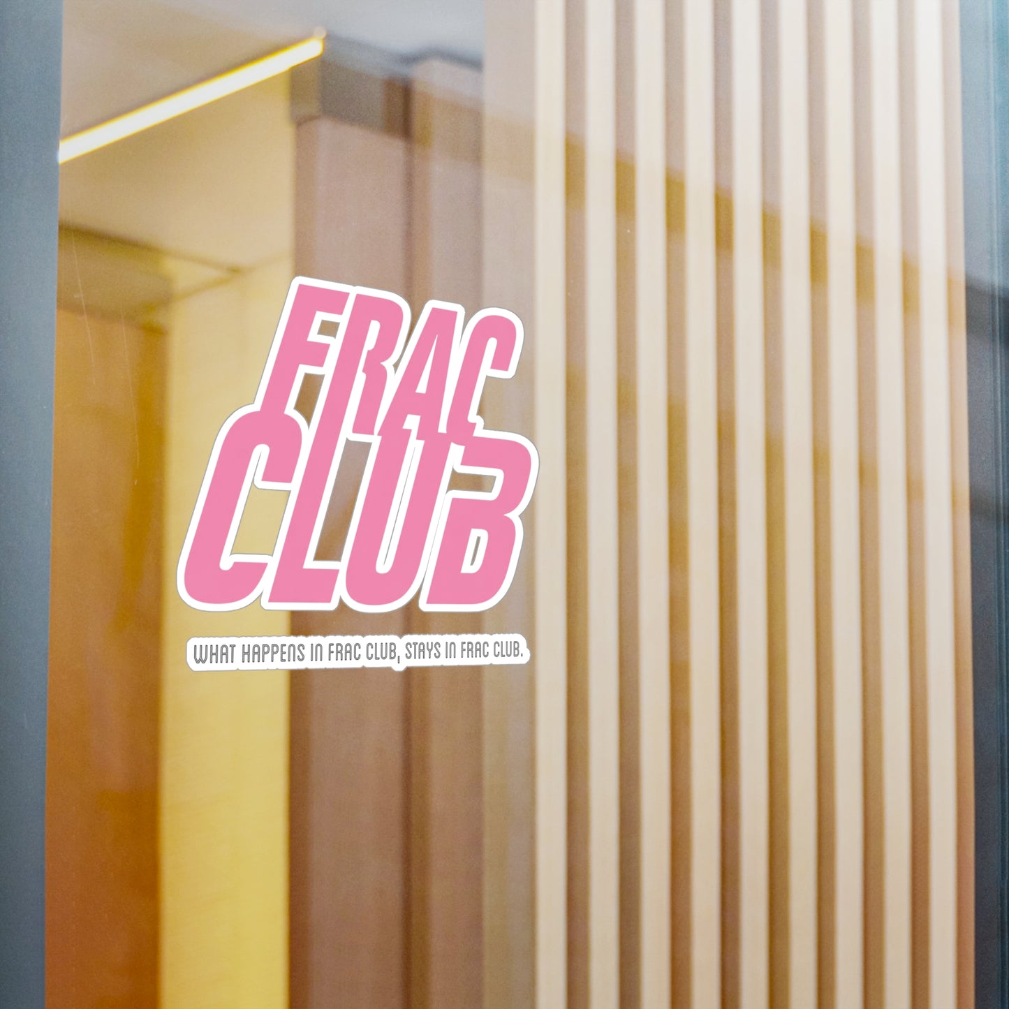 Frac Club Pink - Vinyl Sticker