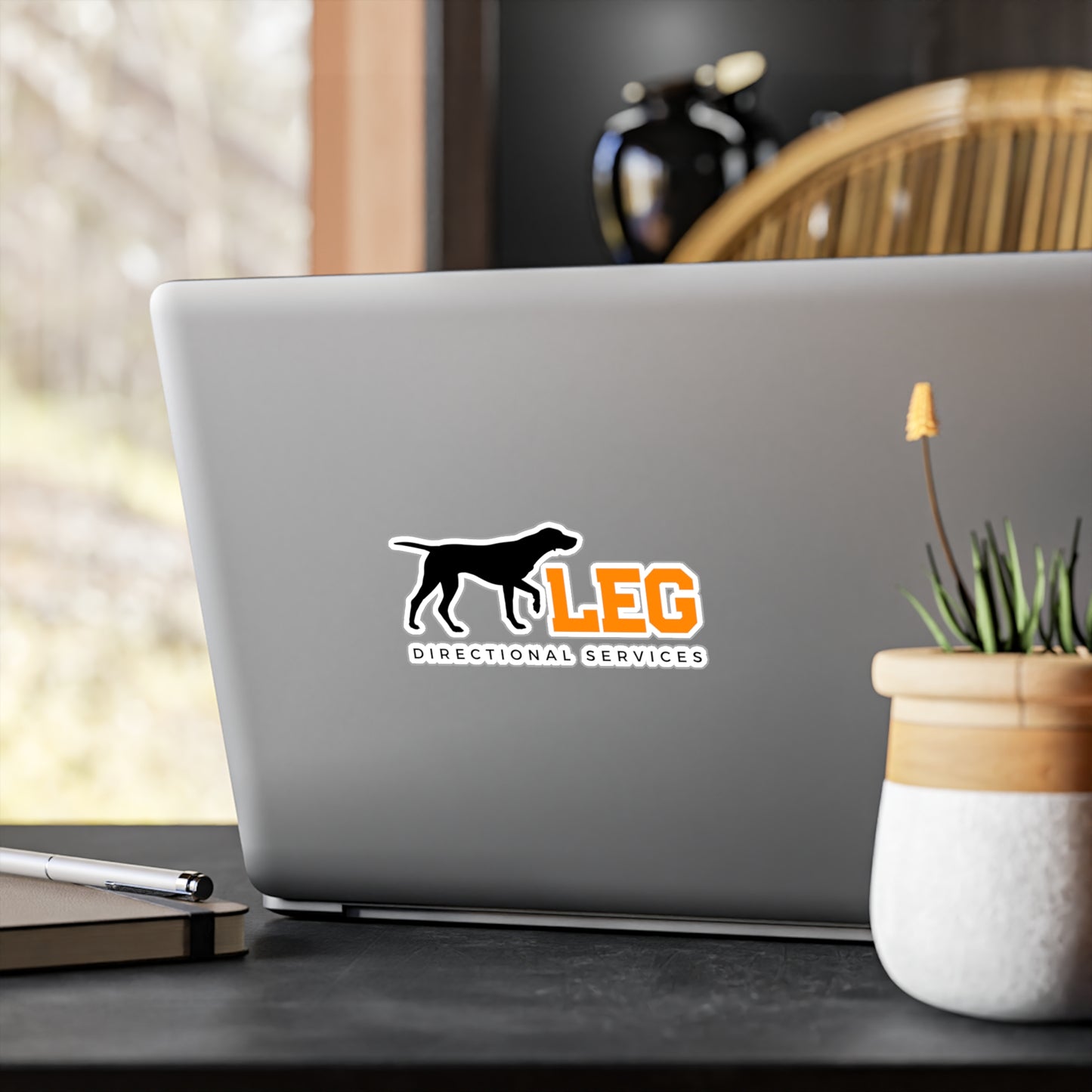 Dog Leg Directional Services - Kiss-Cut Decal