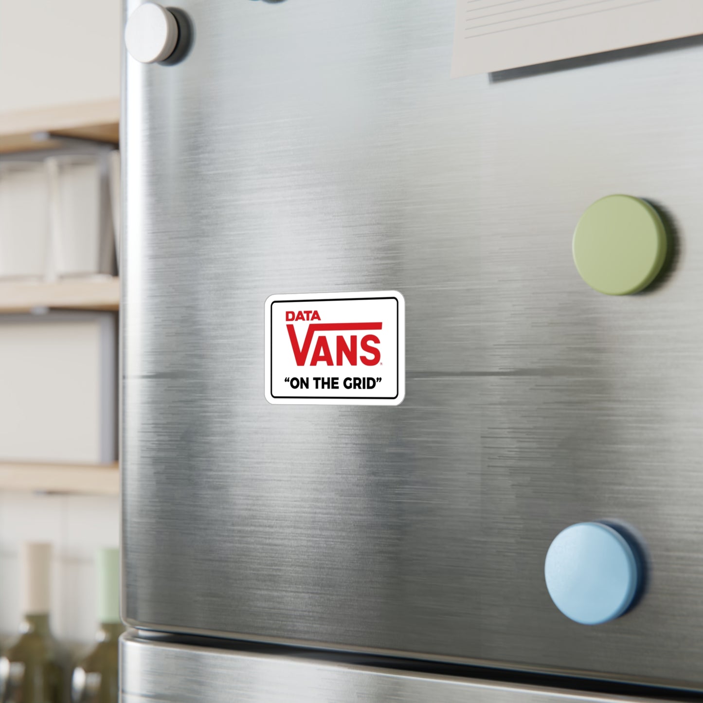 Data Vans "On The Grid"  Vinyl Sticker