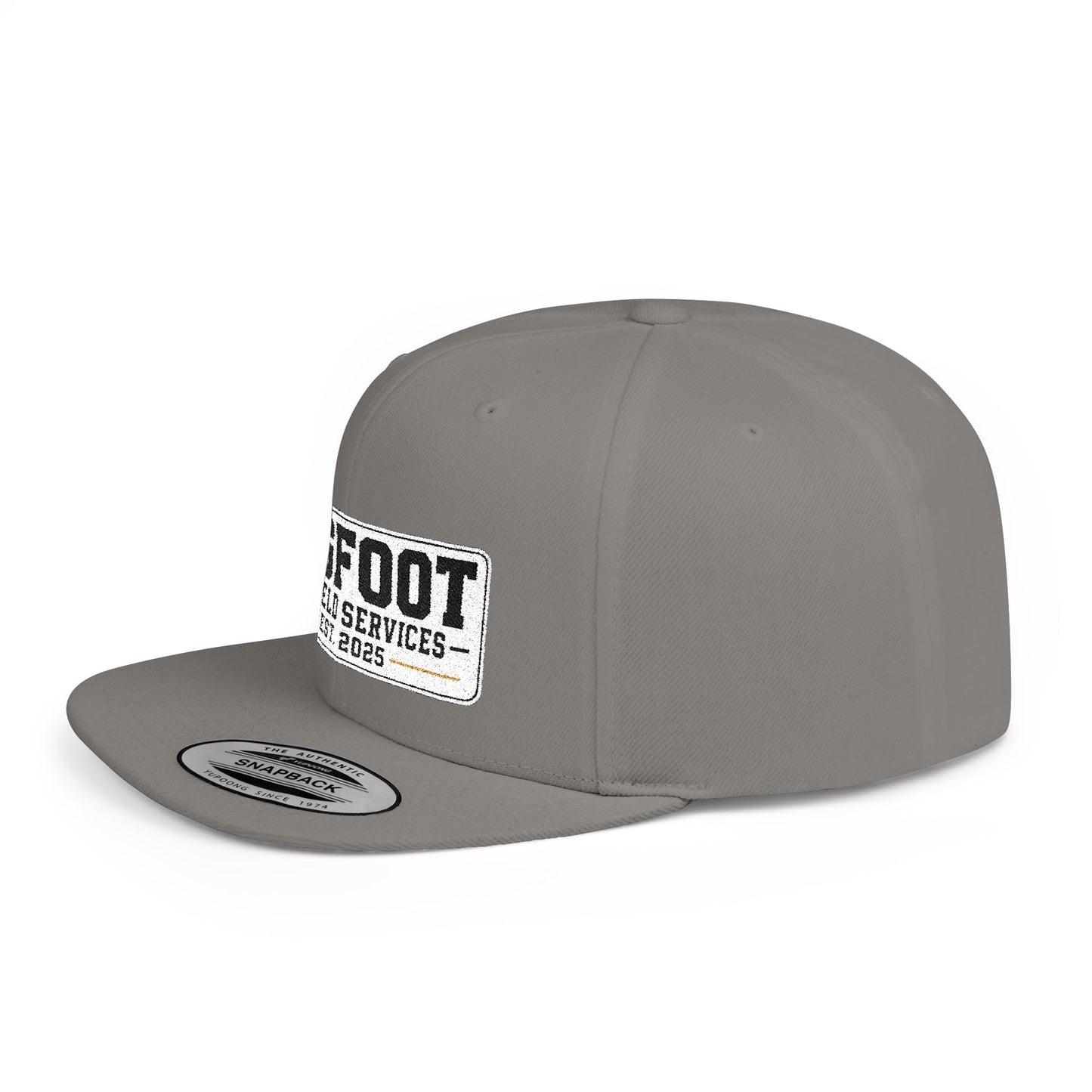 Bigfoot Oilfield Services Flat Bill Snapback Hat — Vintage Logo